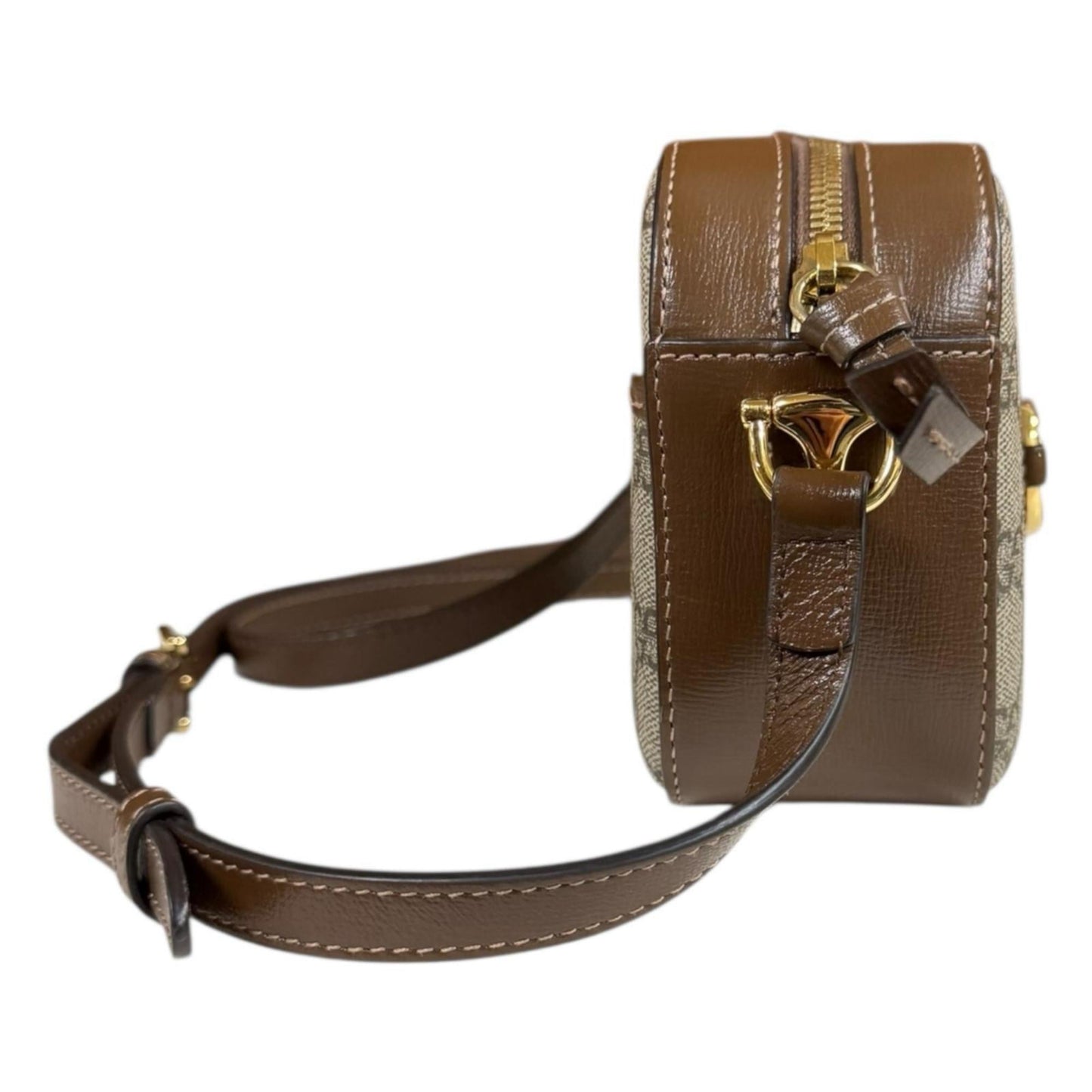 Gucci Horsebit Brown Gg Supreme Shoulder Bag ( )
