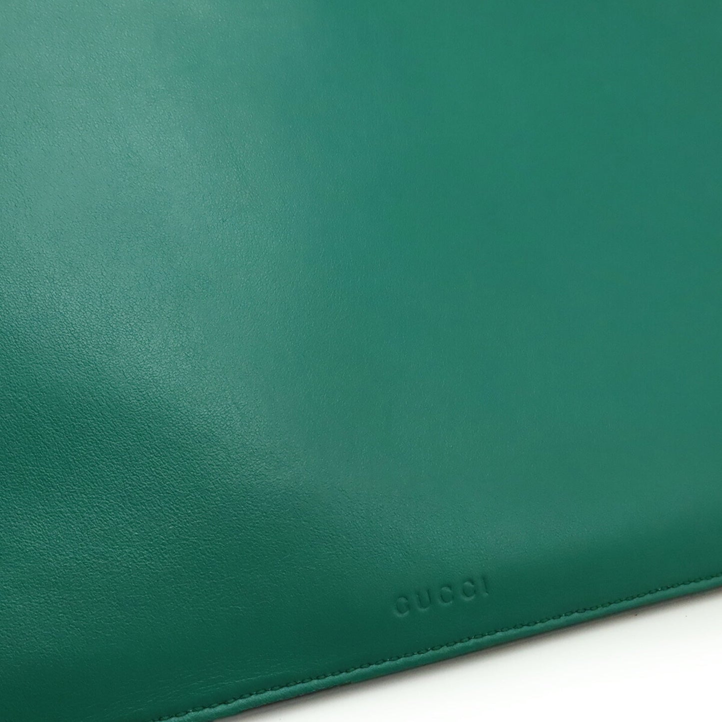 Gucci Green Leather Clutch Bag ( )