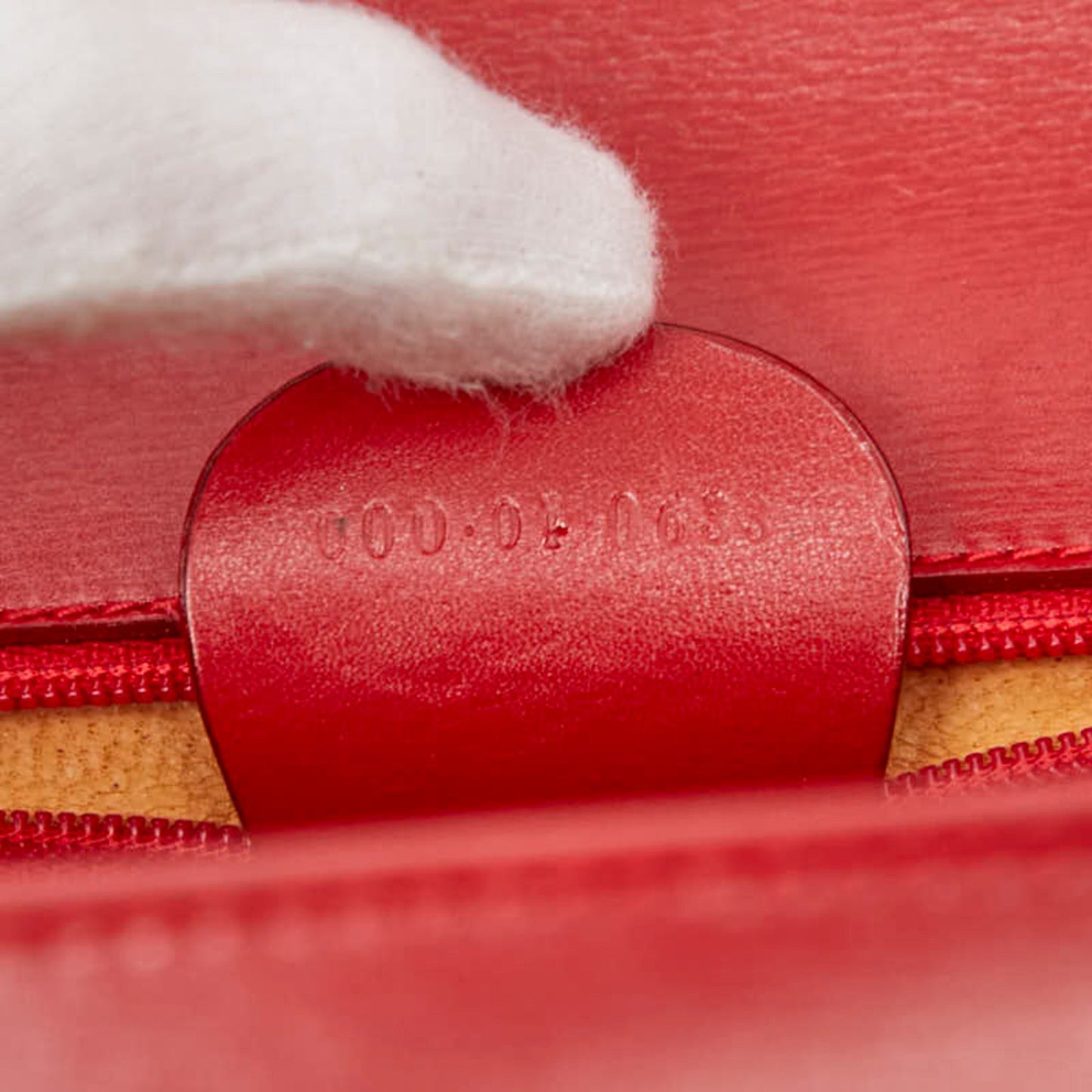 Gucci Bamboo Red Color Leather Handbag Shoulder Bag ( )