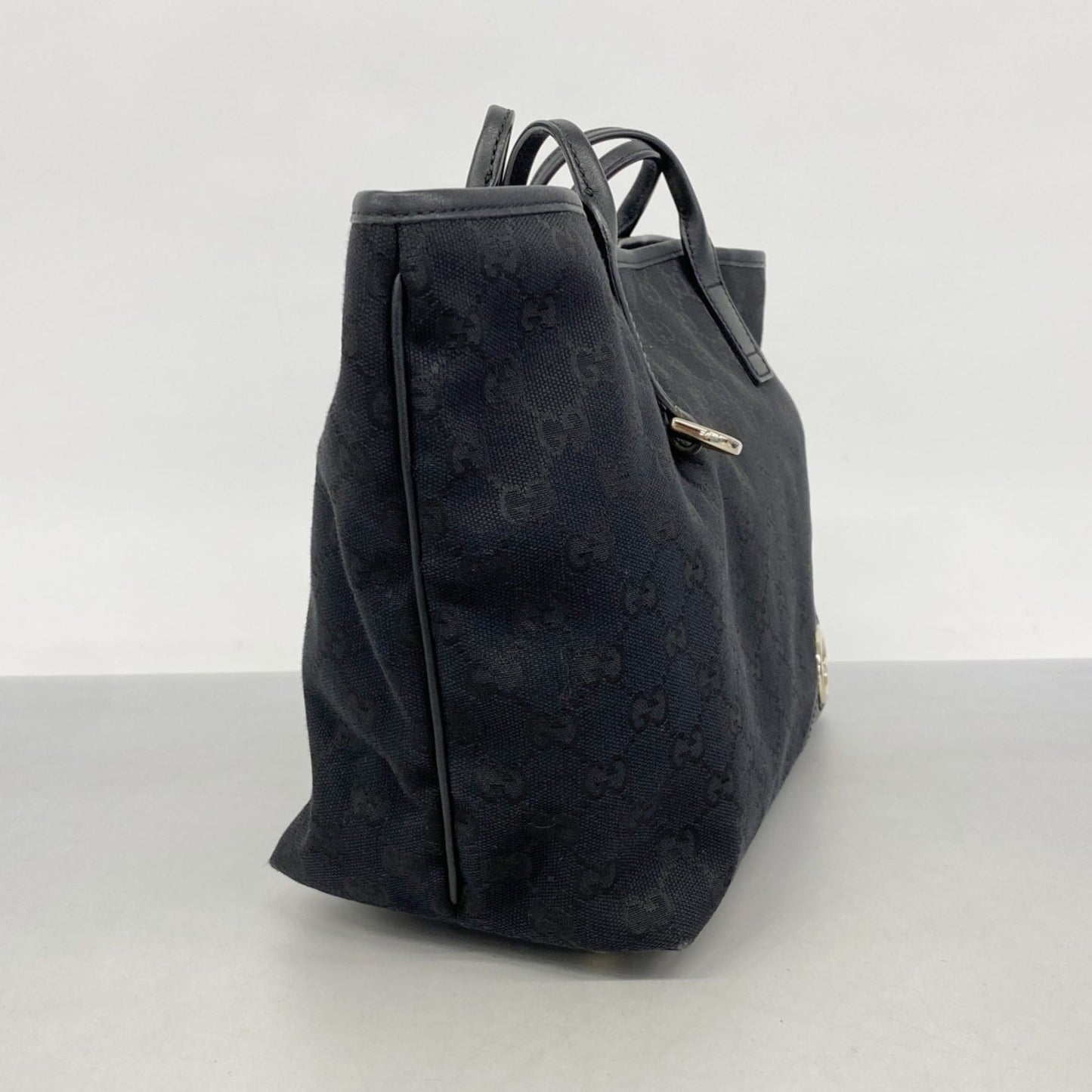 Gucci Black Canvas Tote Bag ( )