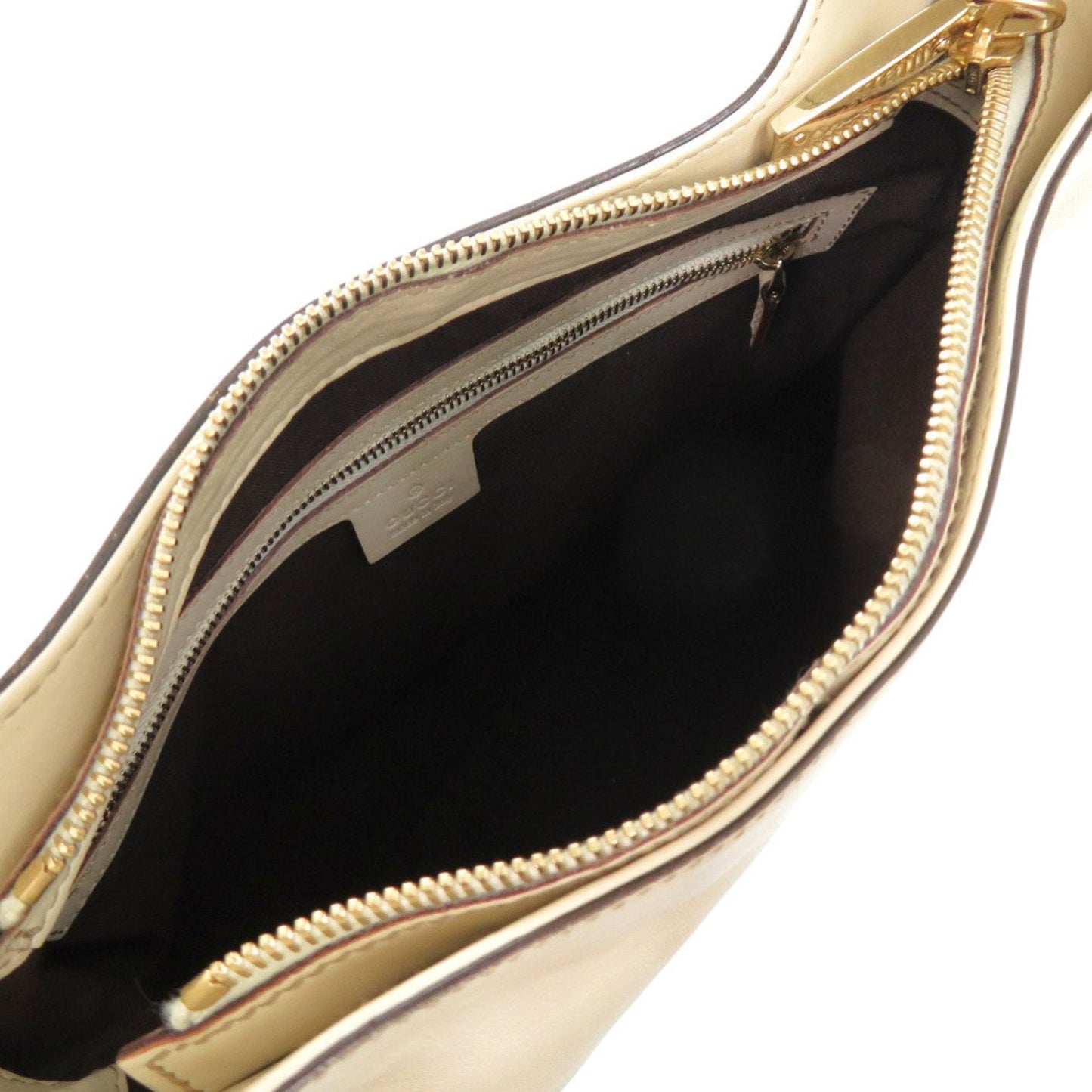 Gucci Ivory Leather Shoulder Bag ( )