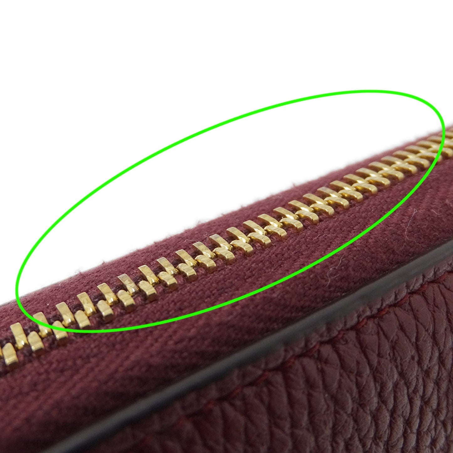 Gucci Bordeaux Leather Long Wallet (Bi-Fold) ( )