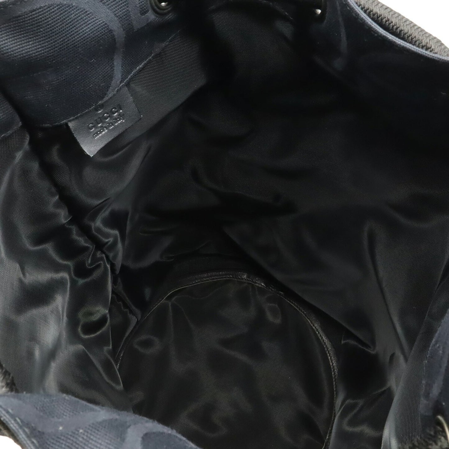Gucci Black Canvas Shoulder Bag ( )