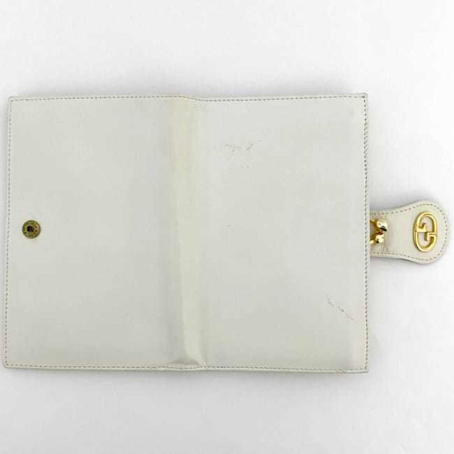 Gucci White Leather Wallet (Bi-Fold) ( )