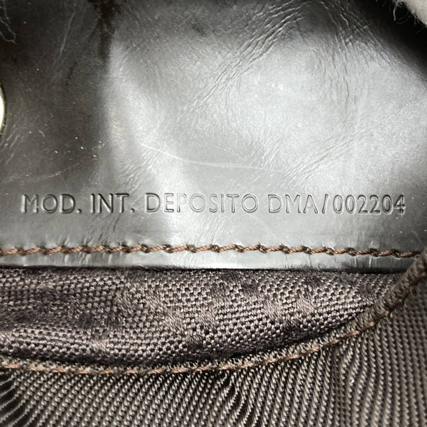 Gucci Brown Nylon Leather Shoulder Bag ( )
