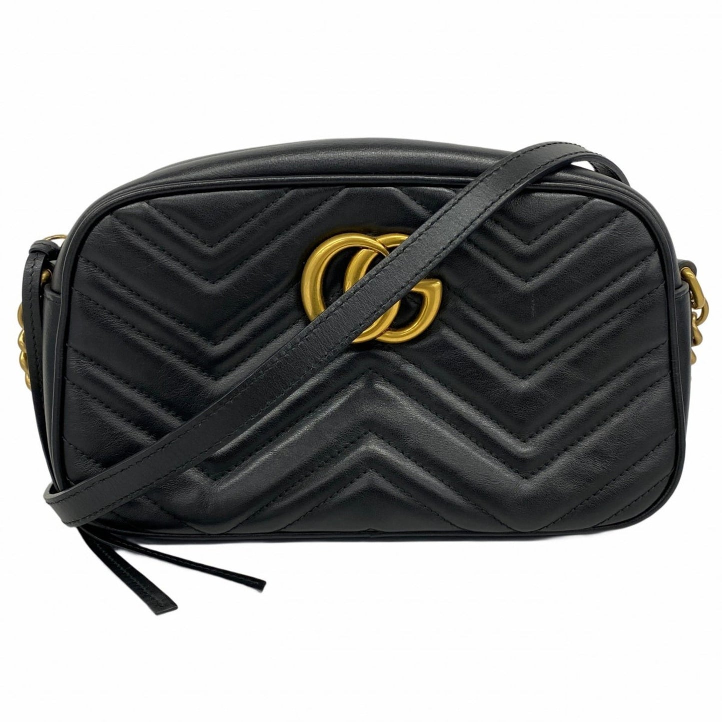 Gucci Black Leather Shoulder Bag ( )