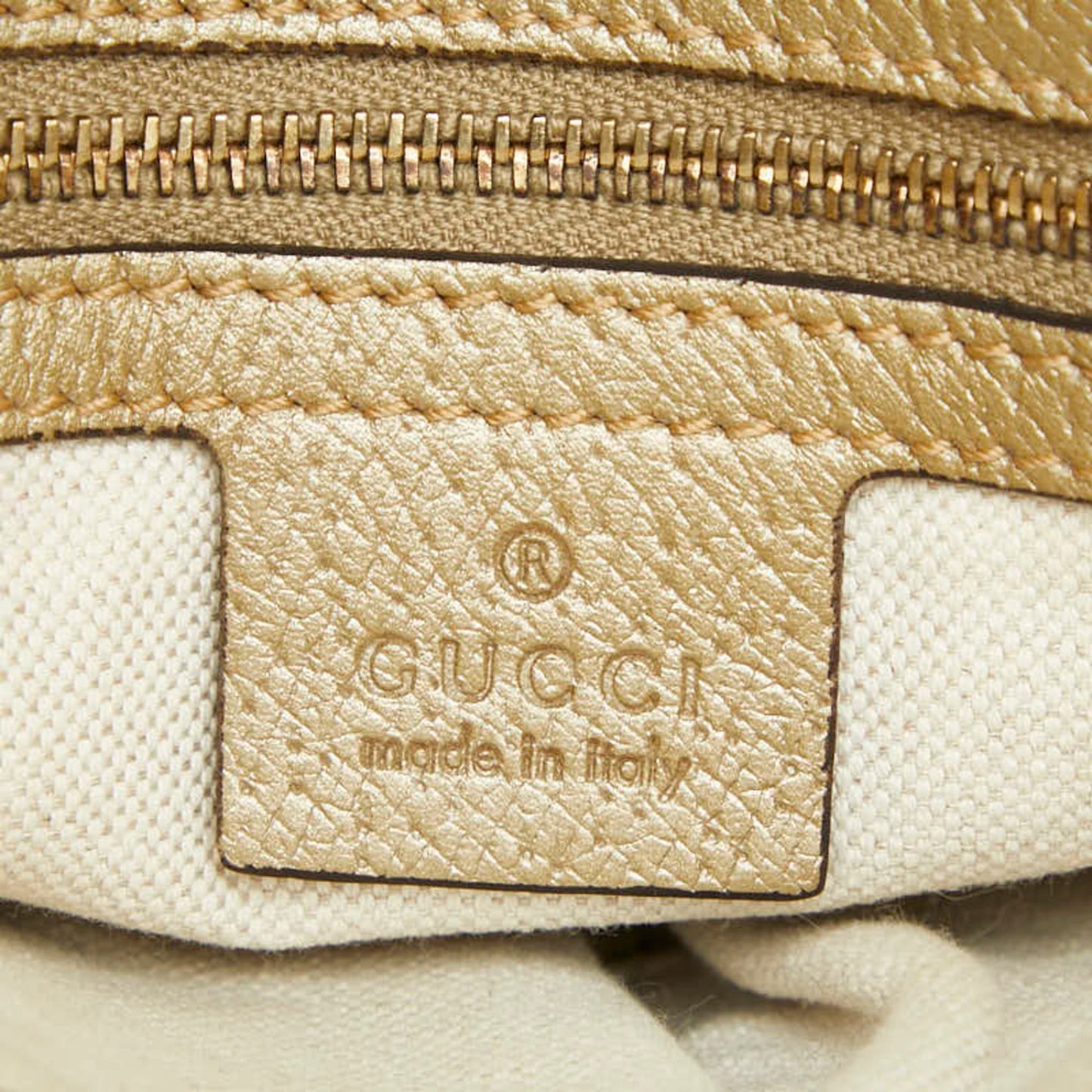 Gucci Gg Canvas Beige Gold Gg Canvas Leather Handbag Shoulder Bag ( )