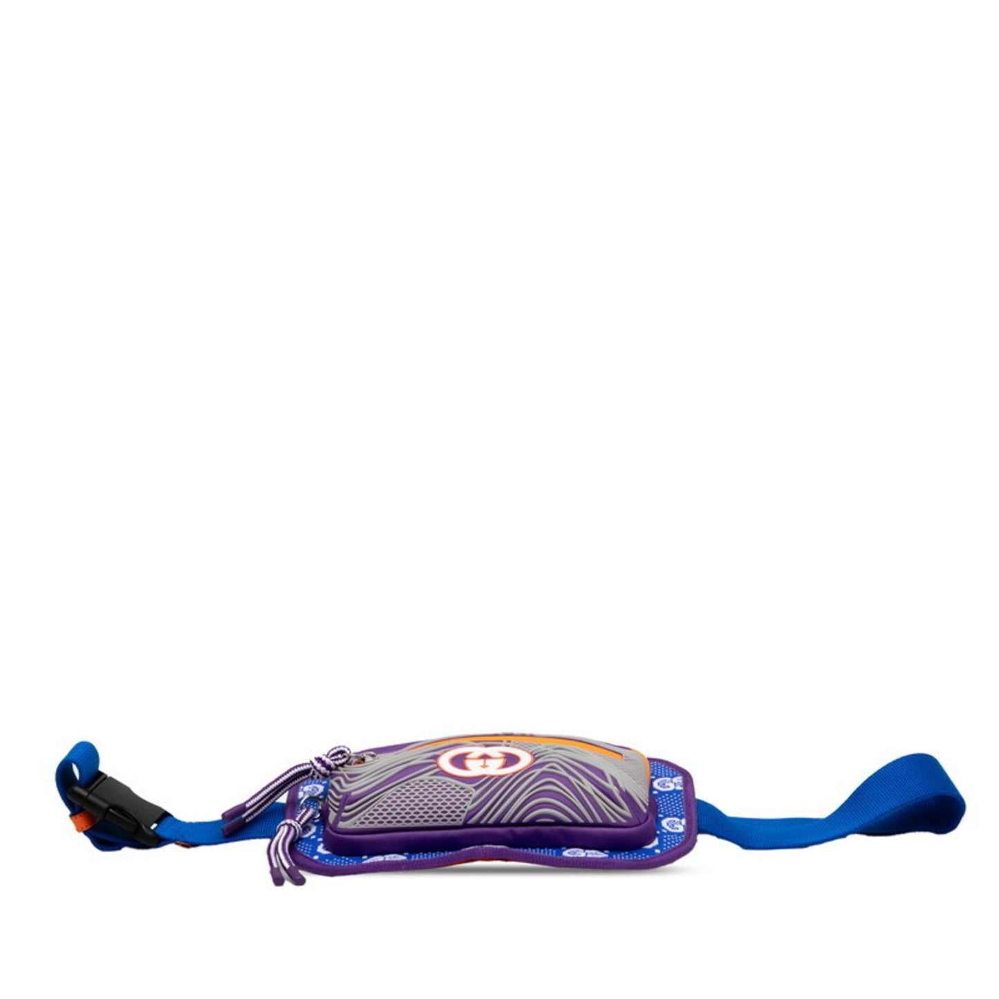 Gucci Blue Orange Purple Nylon Rubber Sling Bag ( )