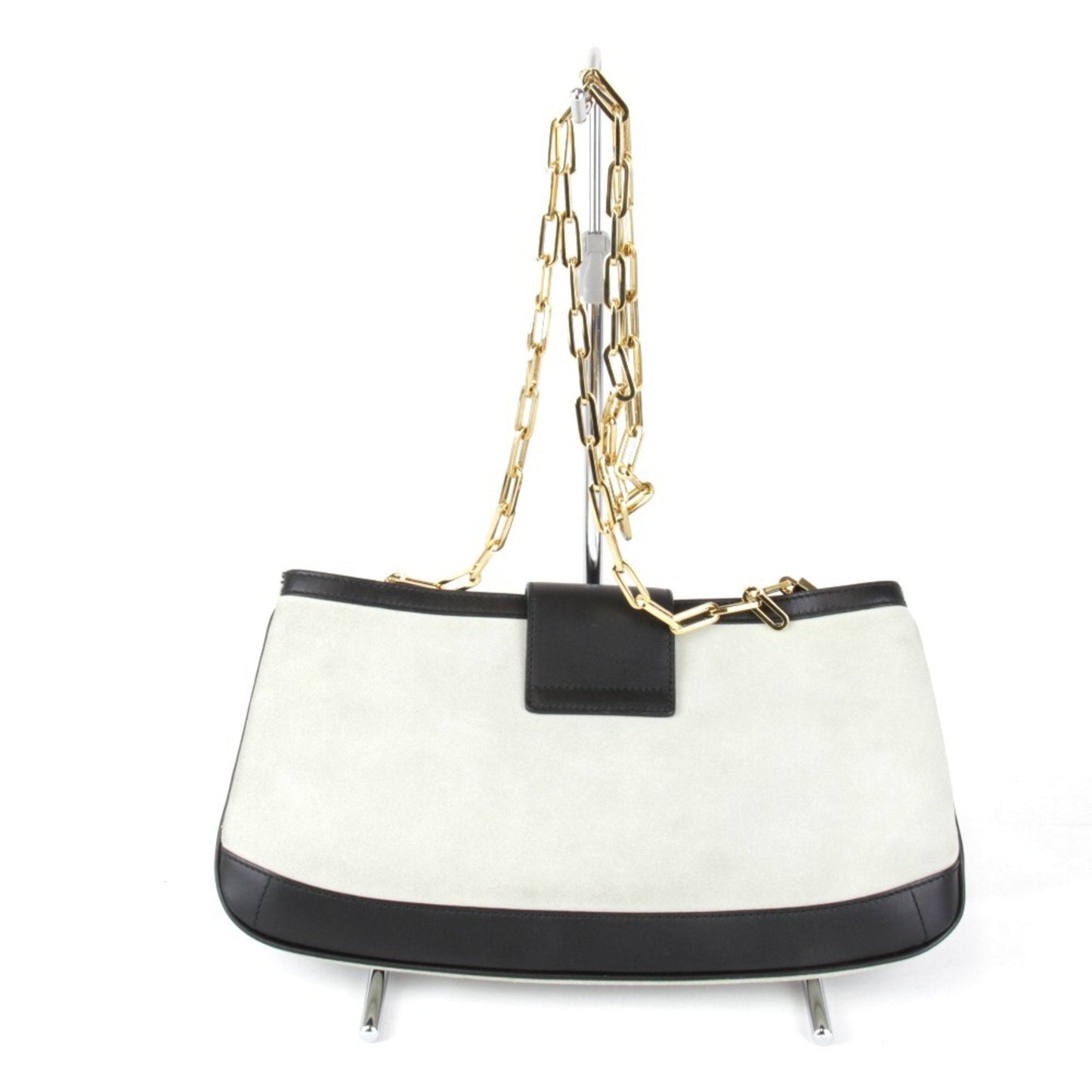 Gucci White Suede Shoulder Bag
