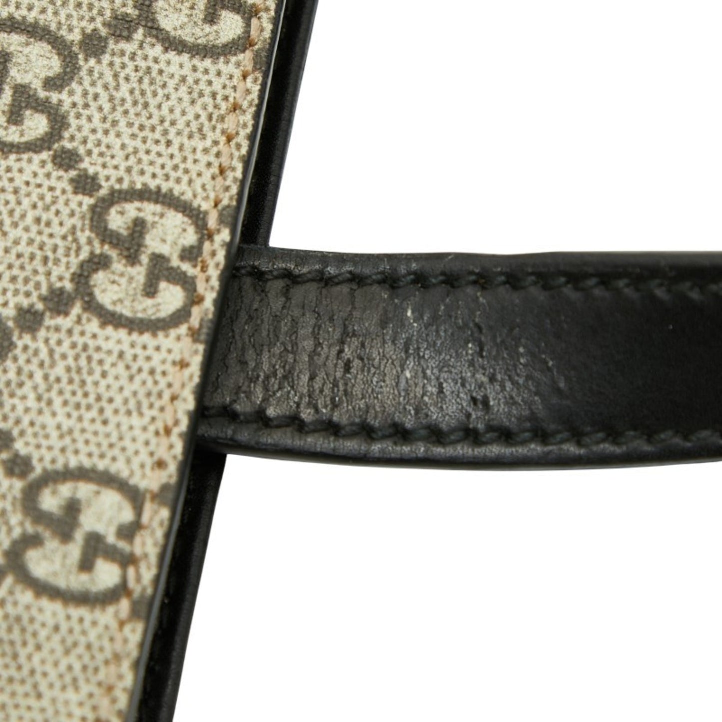 Gucci Beige Pvc Leather Tote Bag ( )