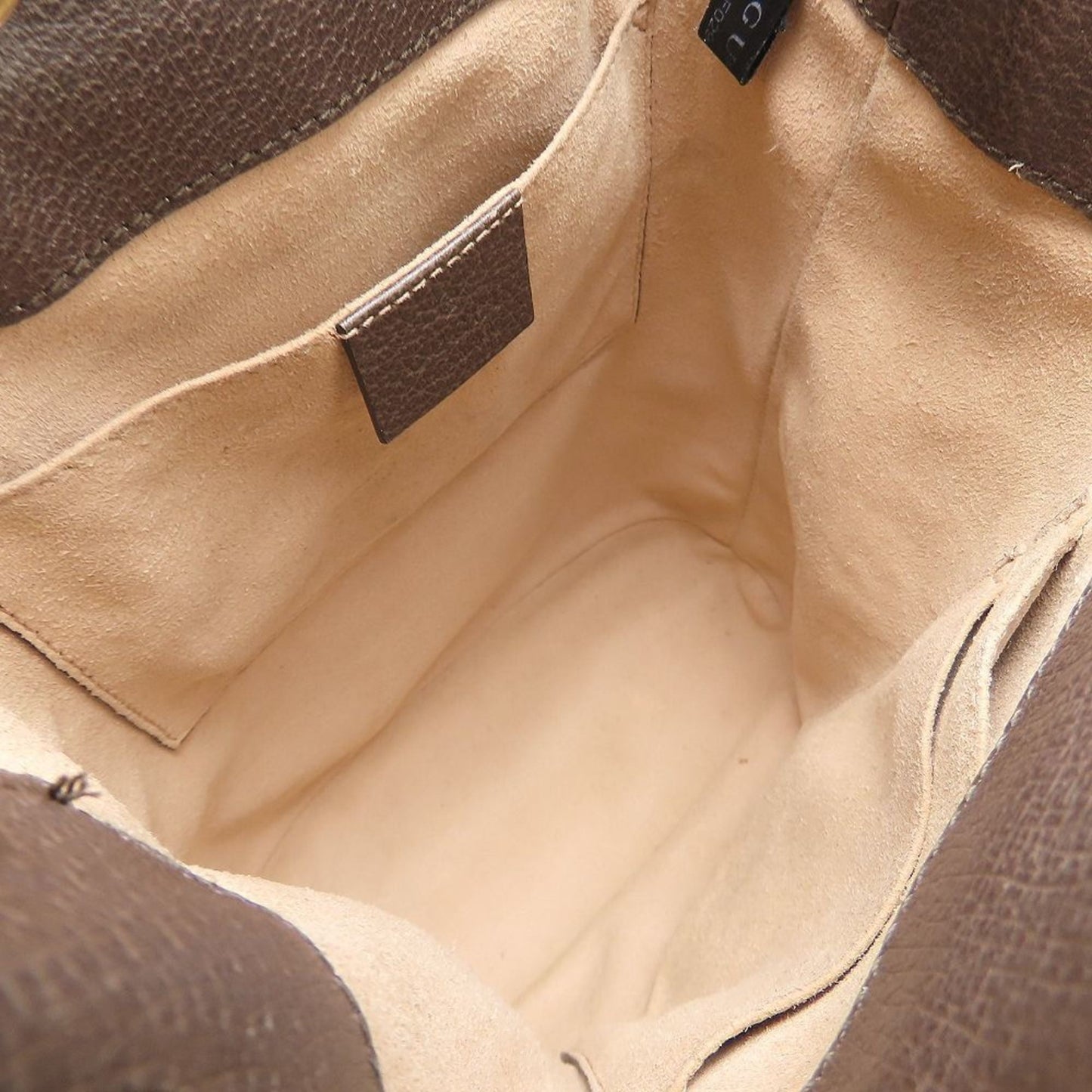Gucci Beige Brown Gg Supreme Leather Handbag ( )