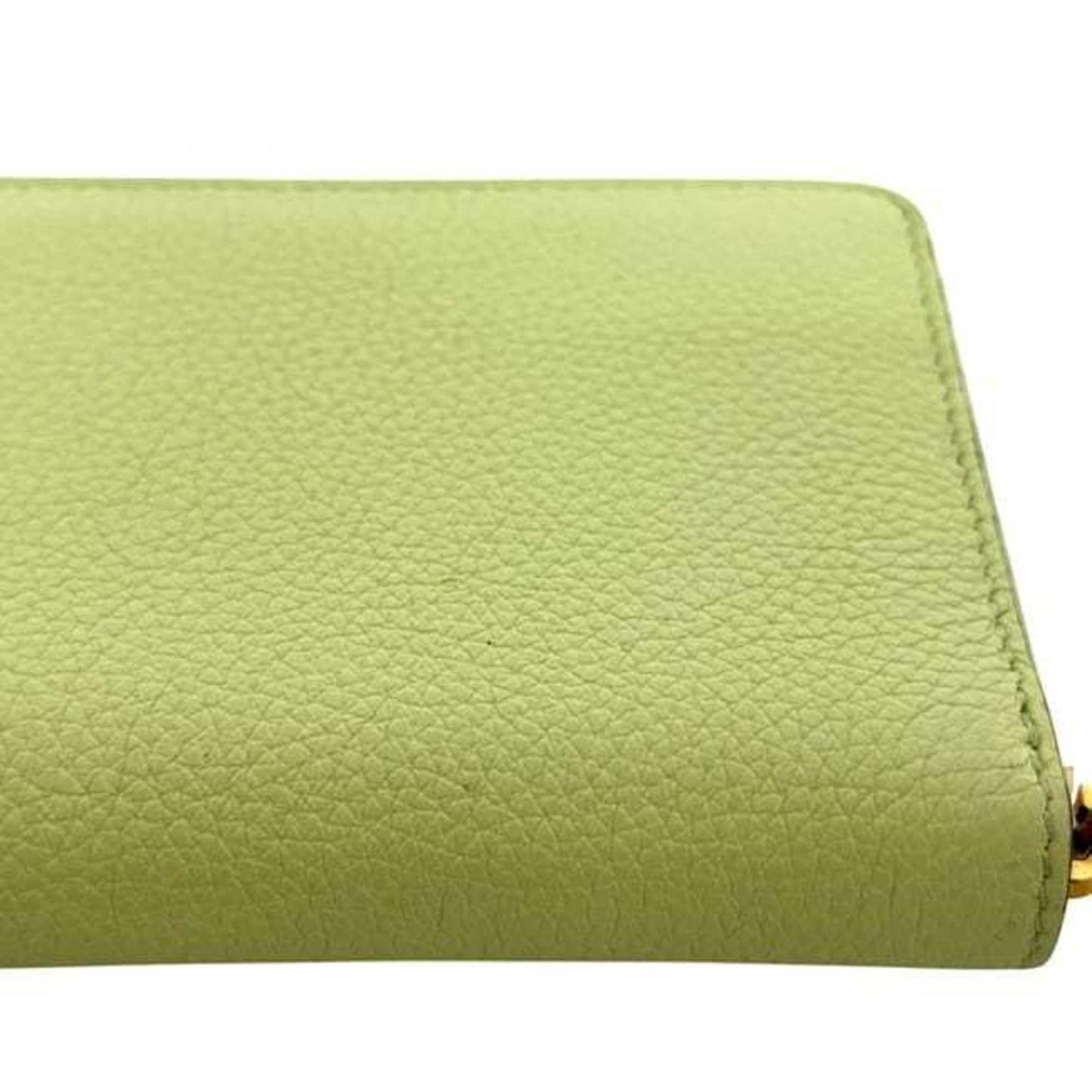 Gucci Light Green Leather Long Wallet (Bi-Fold) ( )