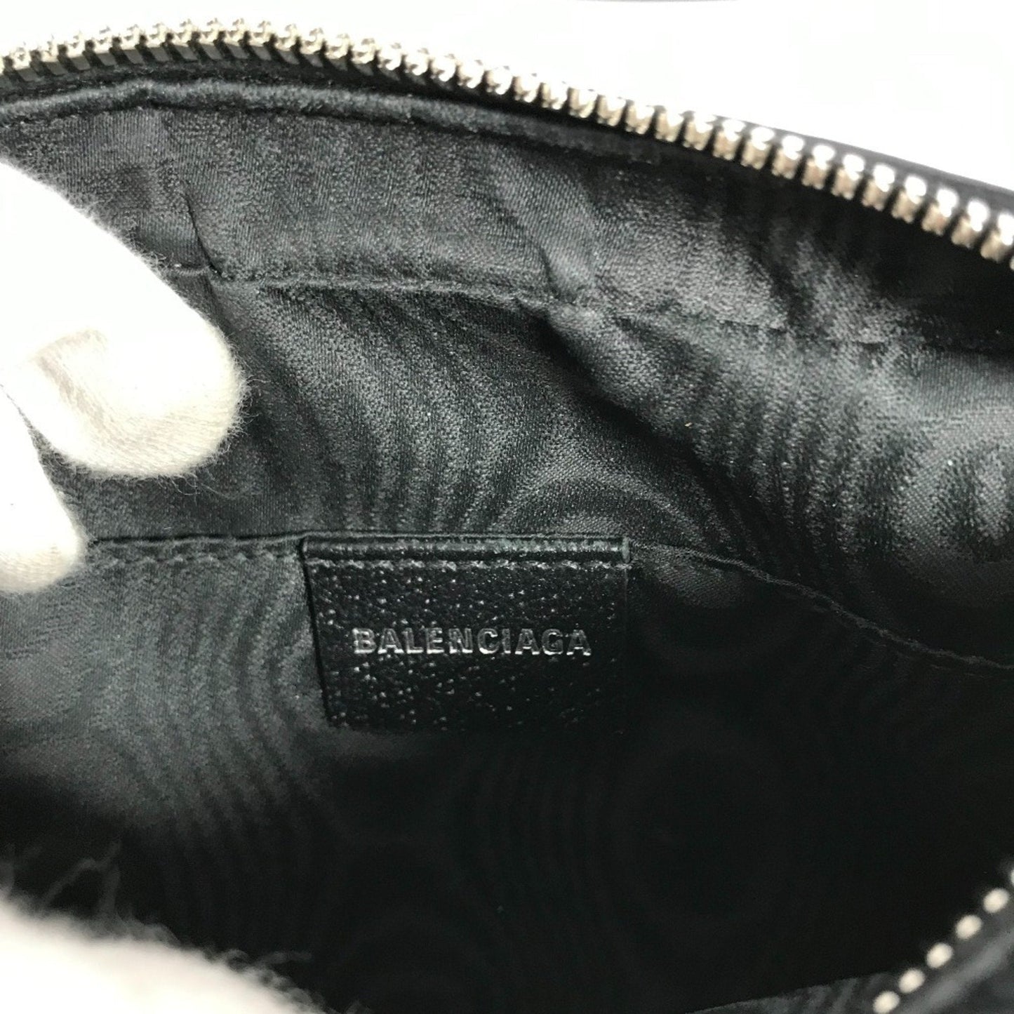 Gucci Black Canvas Leather Pochette Shoulder Bag ( )