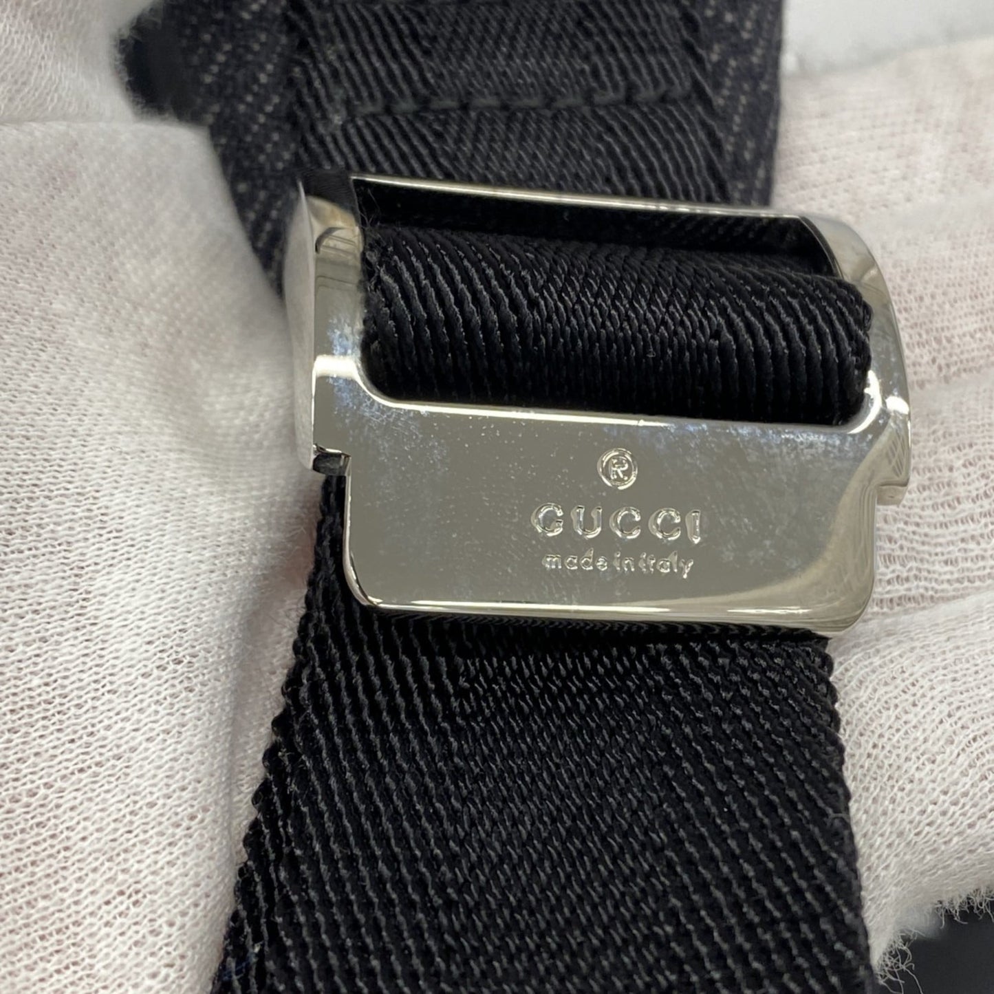 Gucci Black Denim Backpack ( )