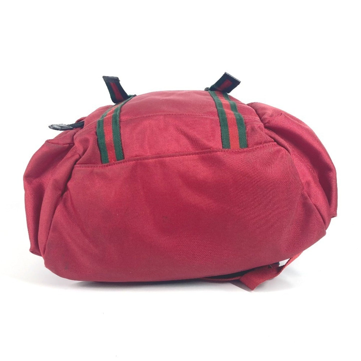 Gucci Black Red Color Nylon Canvas Backpack ( )