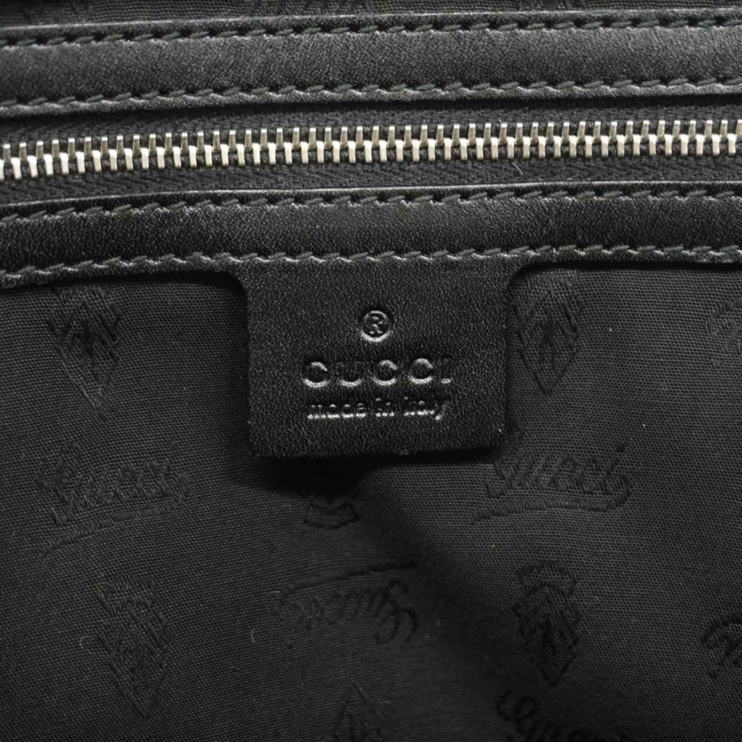 Gucci Black Brown Canvas Tote Bag ( )