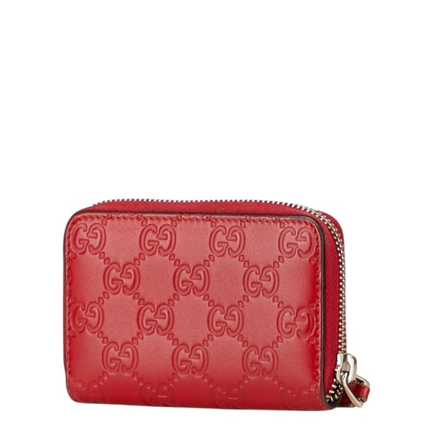Gucci Red Color Leather Coin Purse/Coin Case ( )