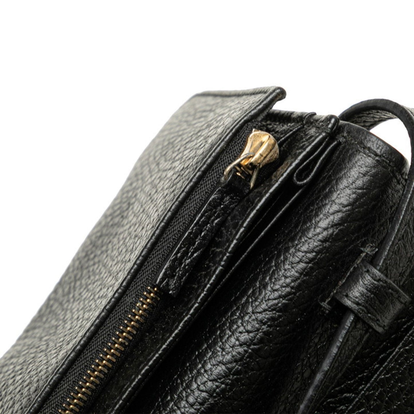 Gucci Black Leather Shoulder Bag ( )