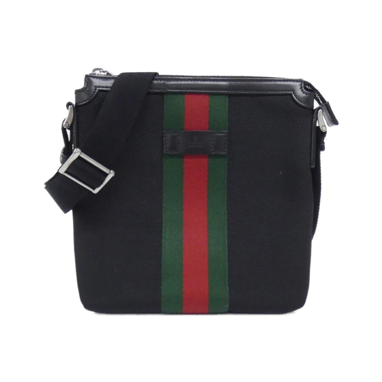 Gucci Black Canvas Shoulder Bag ( )