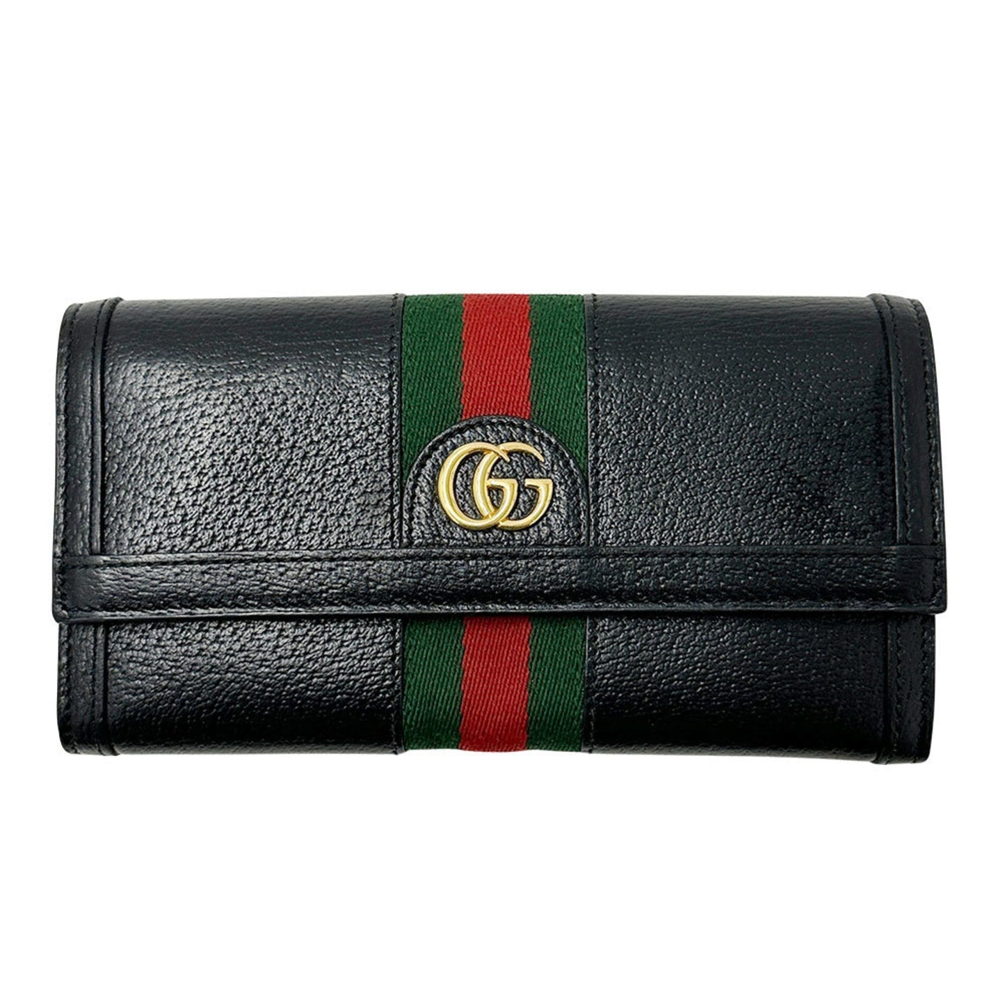 Gucci Black Leather Long Wallet (Bi-Fold) ( )