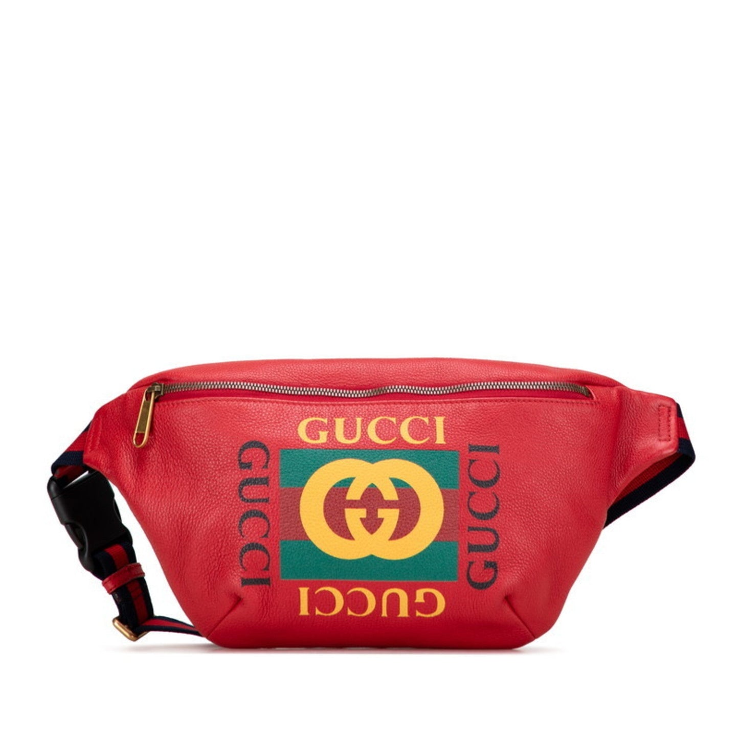 Gucci Sherry Line Red Color Leather Fanny Pack ( )