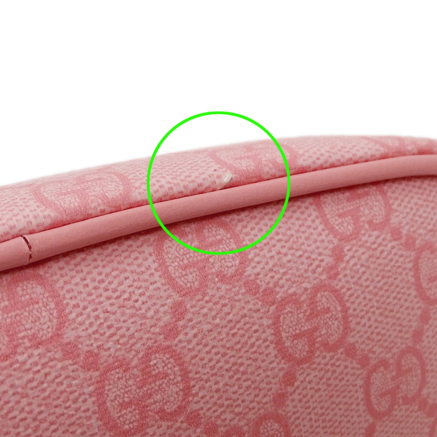 Gucci Pink Gg Supreme Pouch ( )