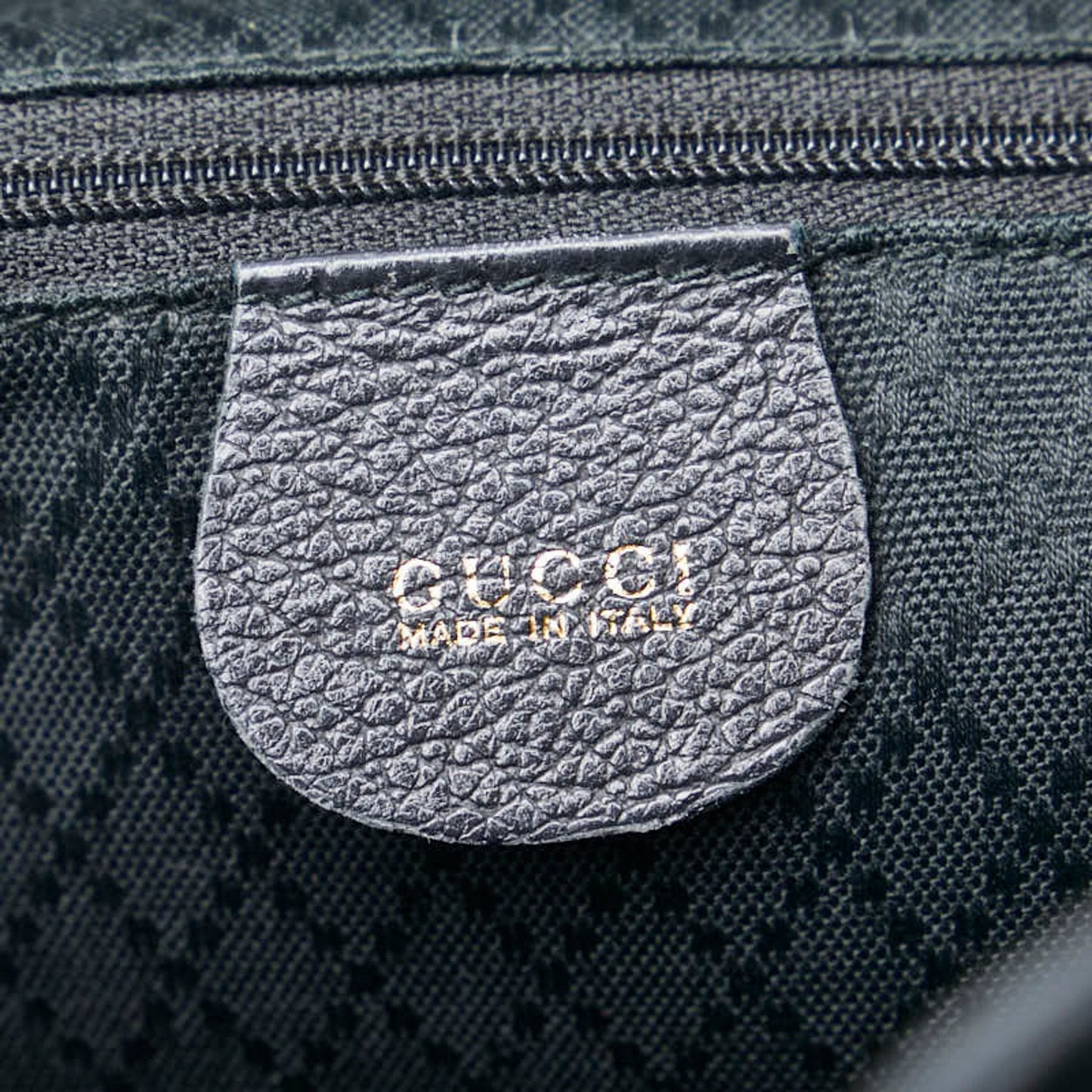 Gucci Black Suede Leather Backpack ( )