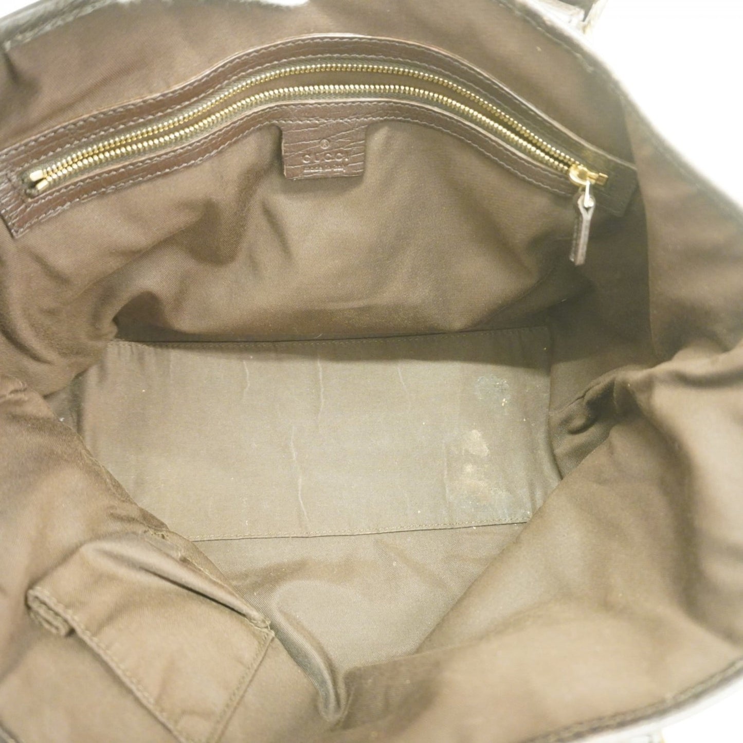 Gucci Brown Canvas Tote Bag ( )