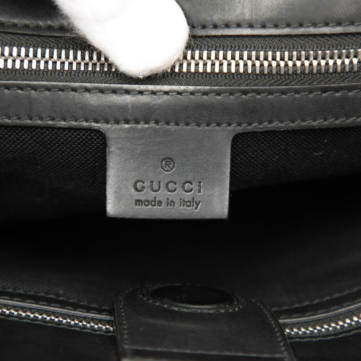 Gucci Black Pvc Leather Shoulder Bag Tote Bag ( )