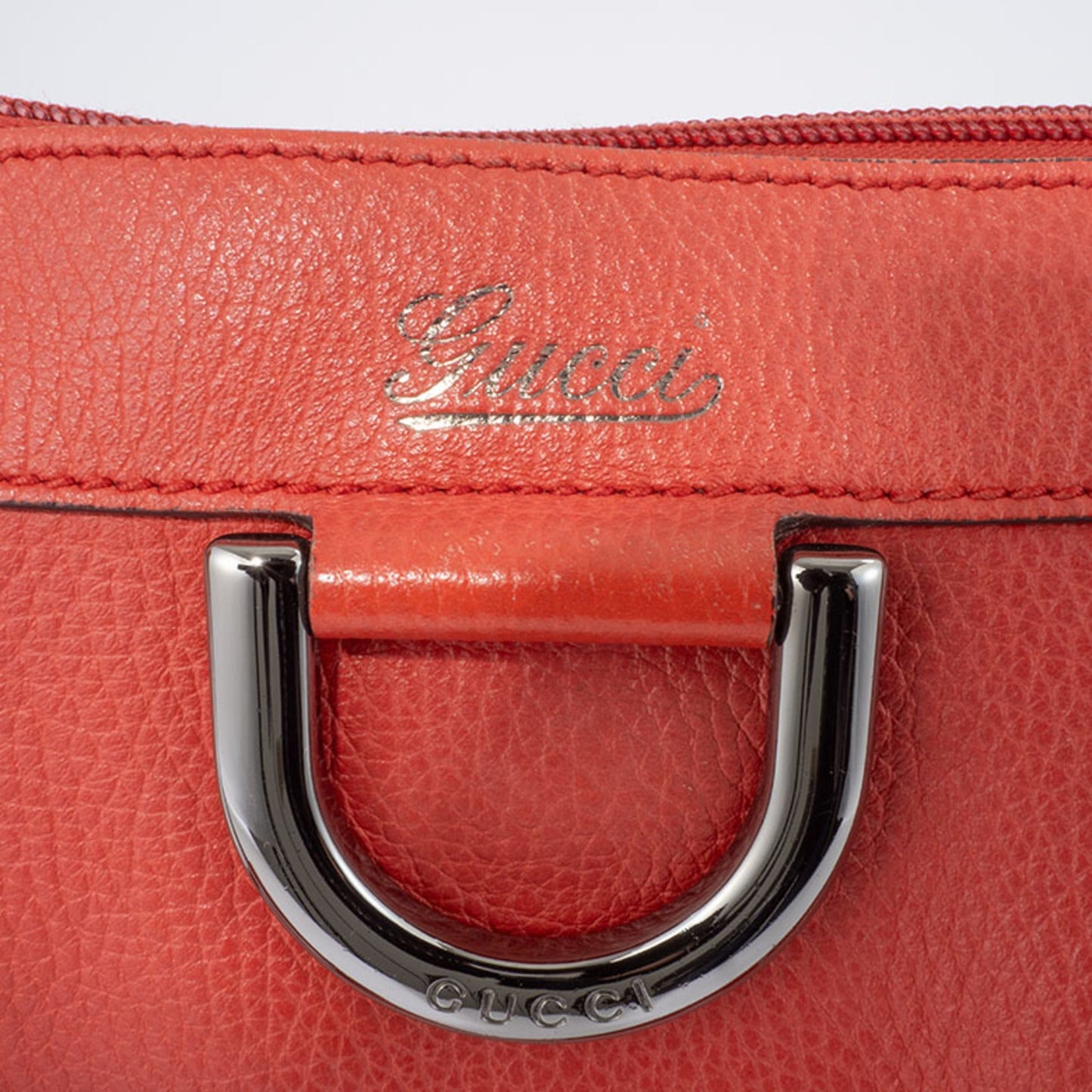 Gucci Abbey Red Color Leather Shoulder Bag ( )