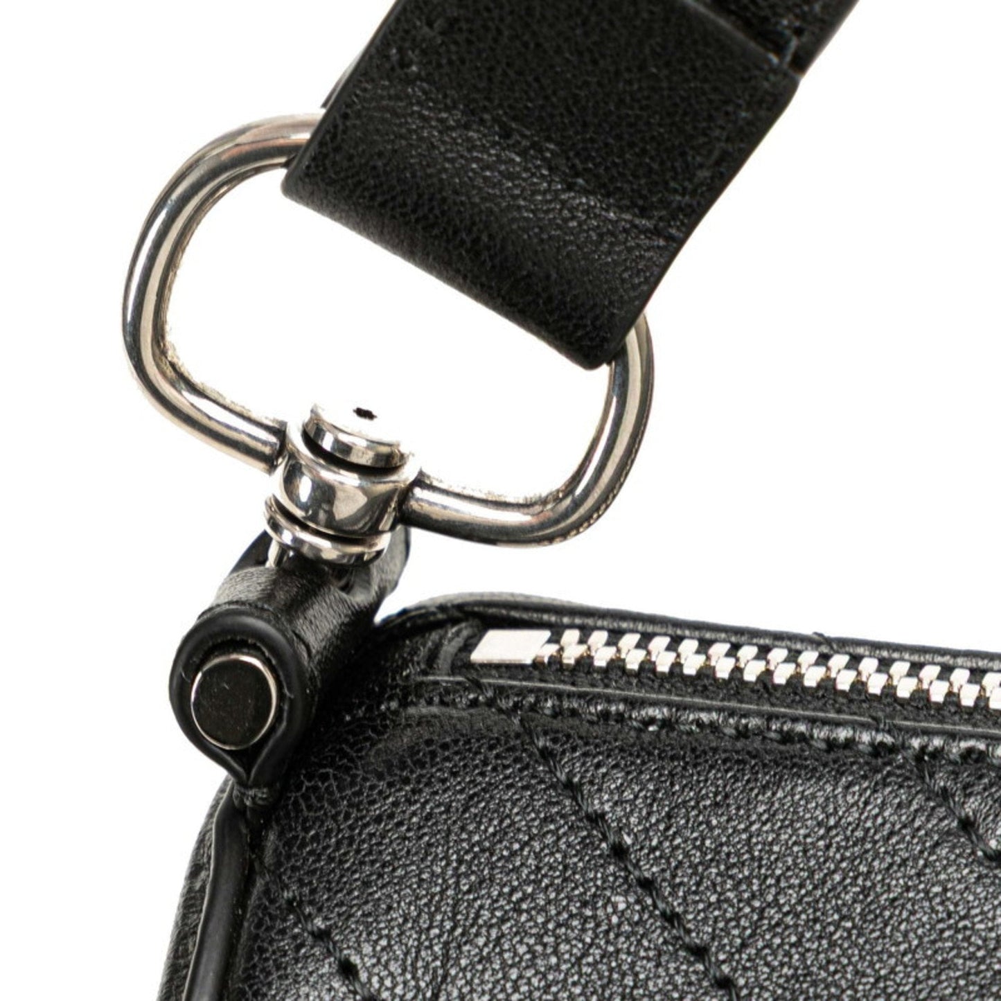 Gucci Black Leather Shoulder Bag ( )