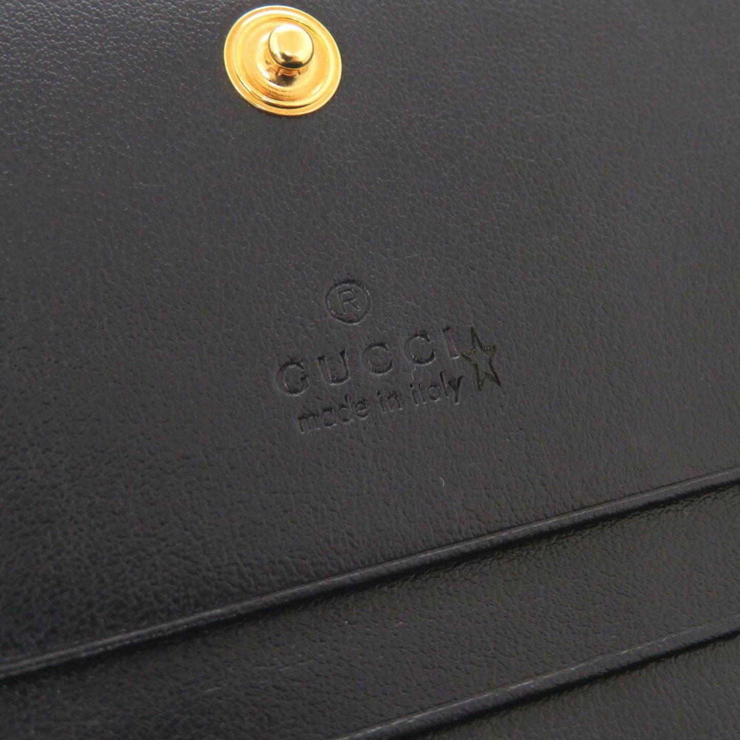 Gucci Beige Navy Canvas Leather Wallet (Bi-Fold) ( )