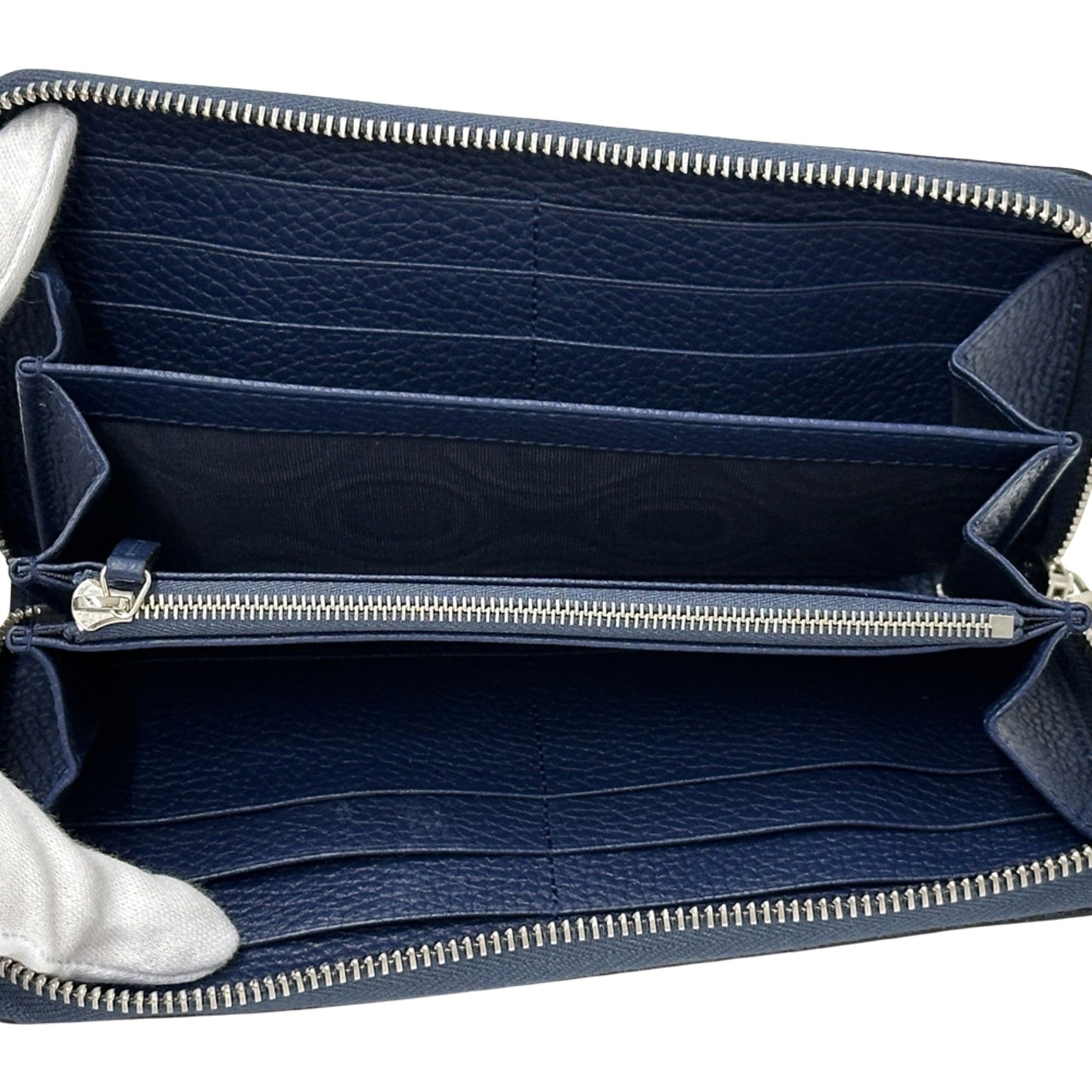 Gucci Blue Leather Long Bill Wallet (Bi-Fold) ( )