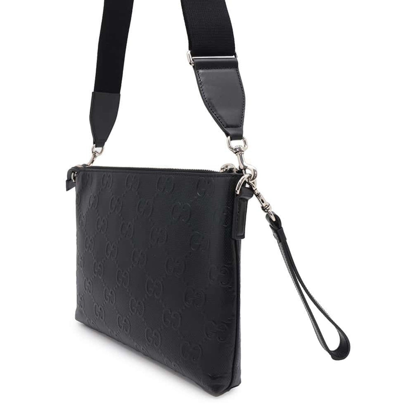 Gucci Black Leather Clutch Bag Shoulder Bag