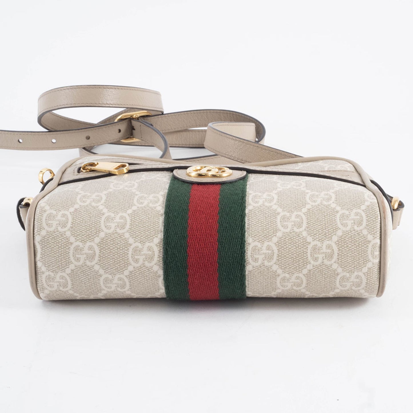 Gucci Beige Gg Supreme Leather Shoulder Bag ( )