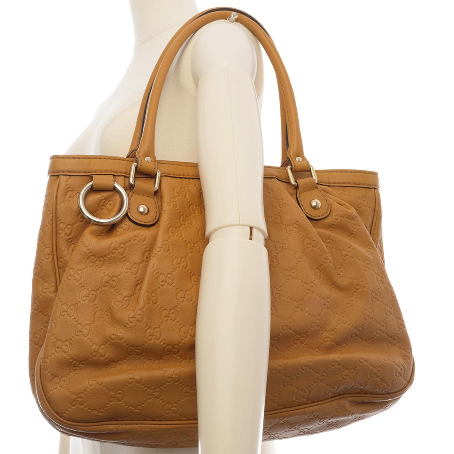 Gucci Brown Leather Handbag ( )