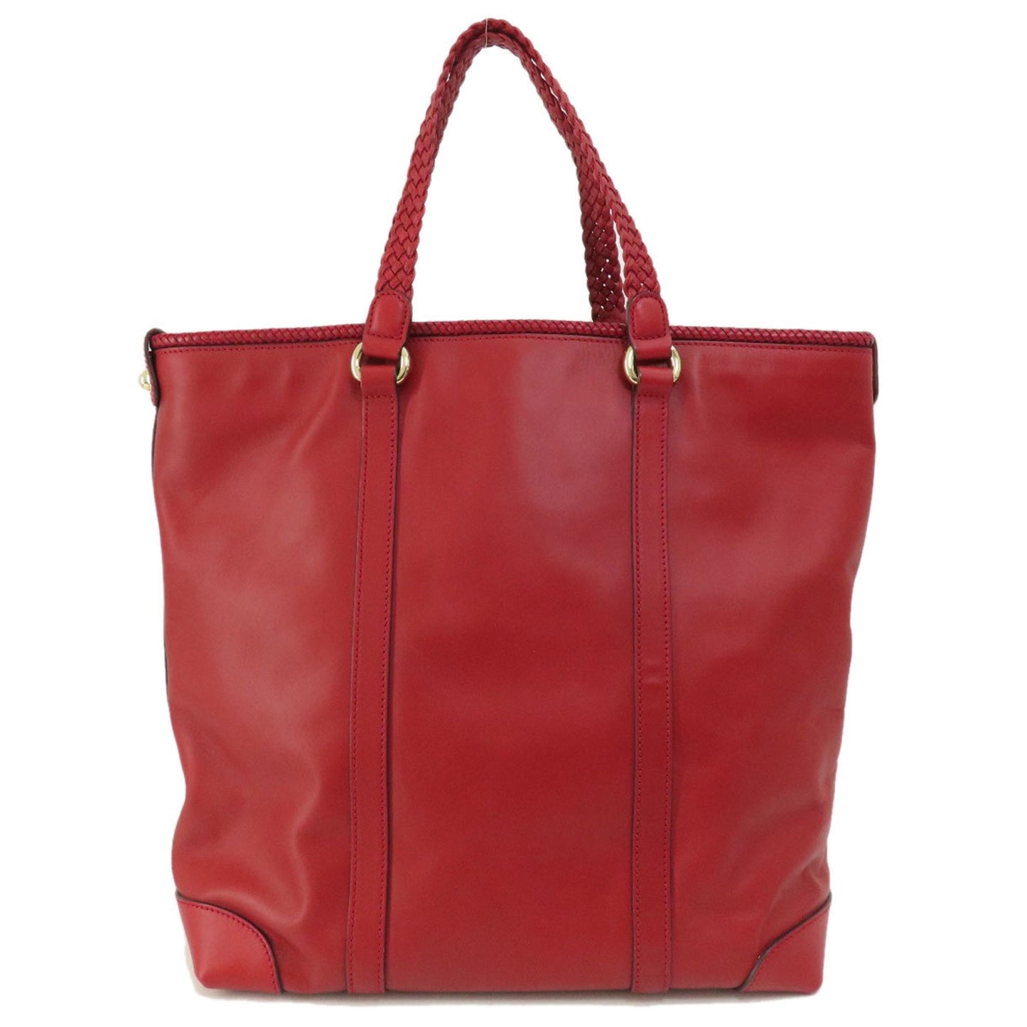 Gucci Red Color Leather Tote Bag