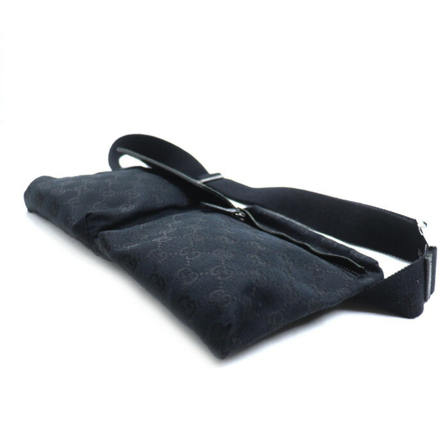 Gucci Black Gg Canvas Fanny Pack ( )