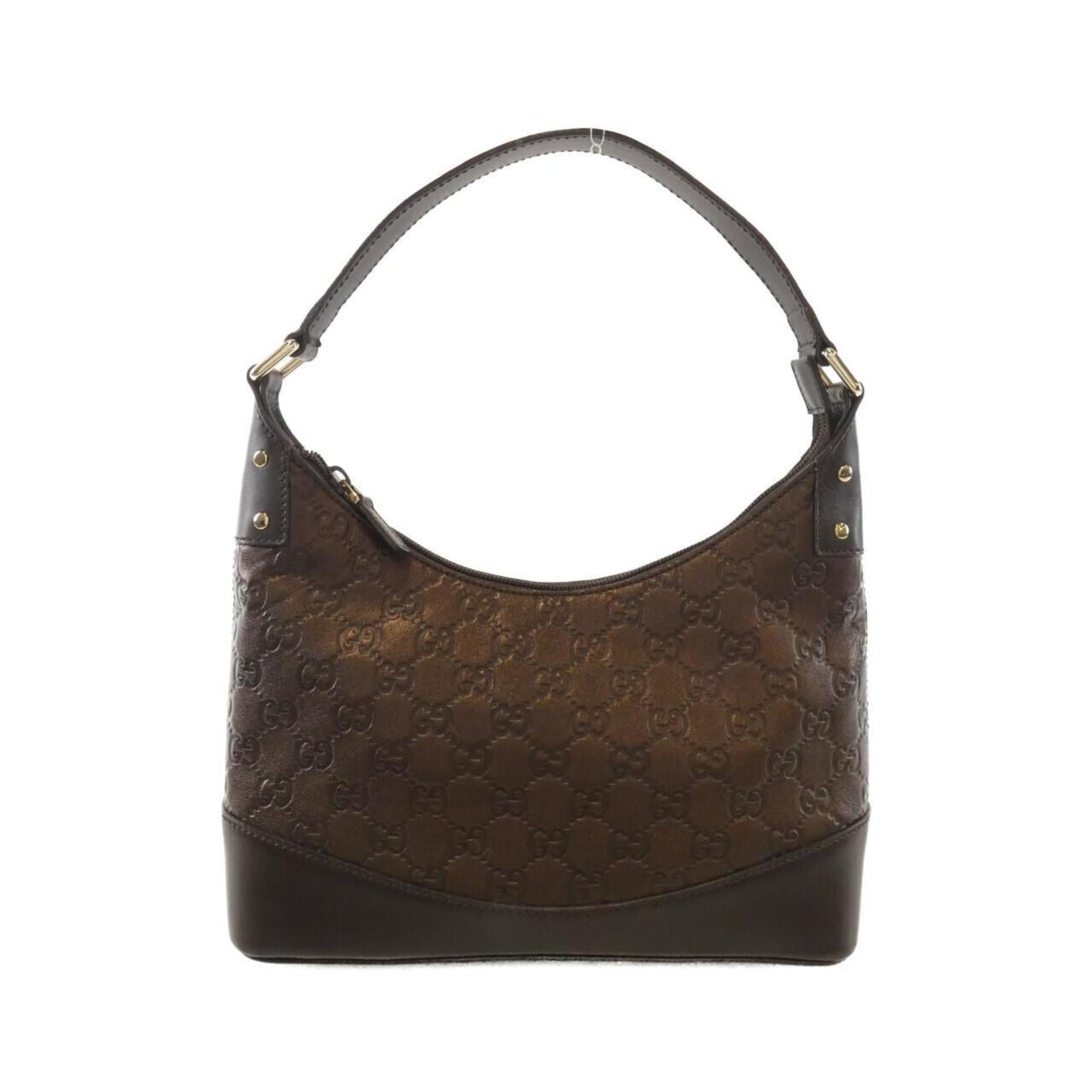 Gucci Bronze Brown Gg Leather Leather Shoulder Bag ( )