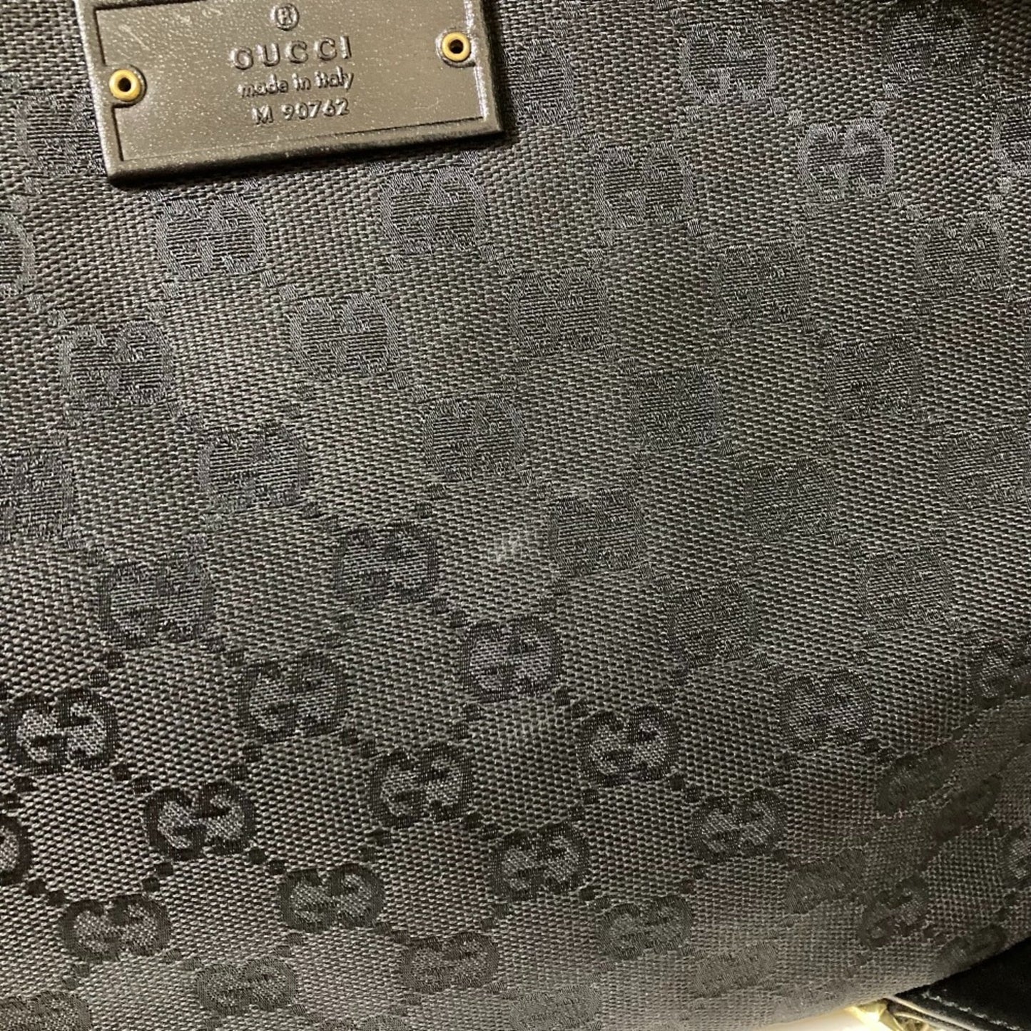 Gucci Black Canvas Shoulder Bag ( )