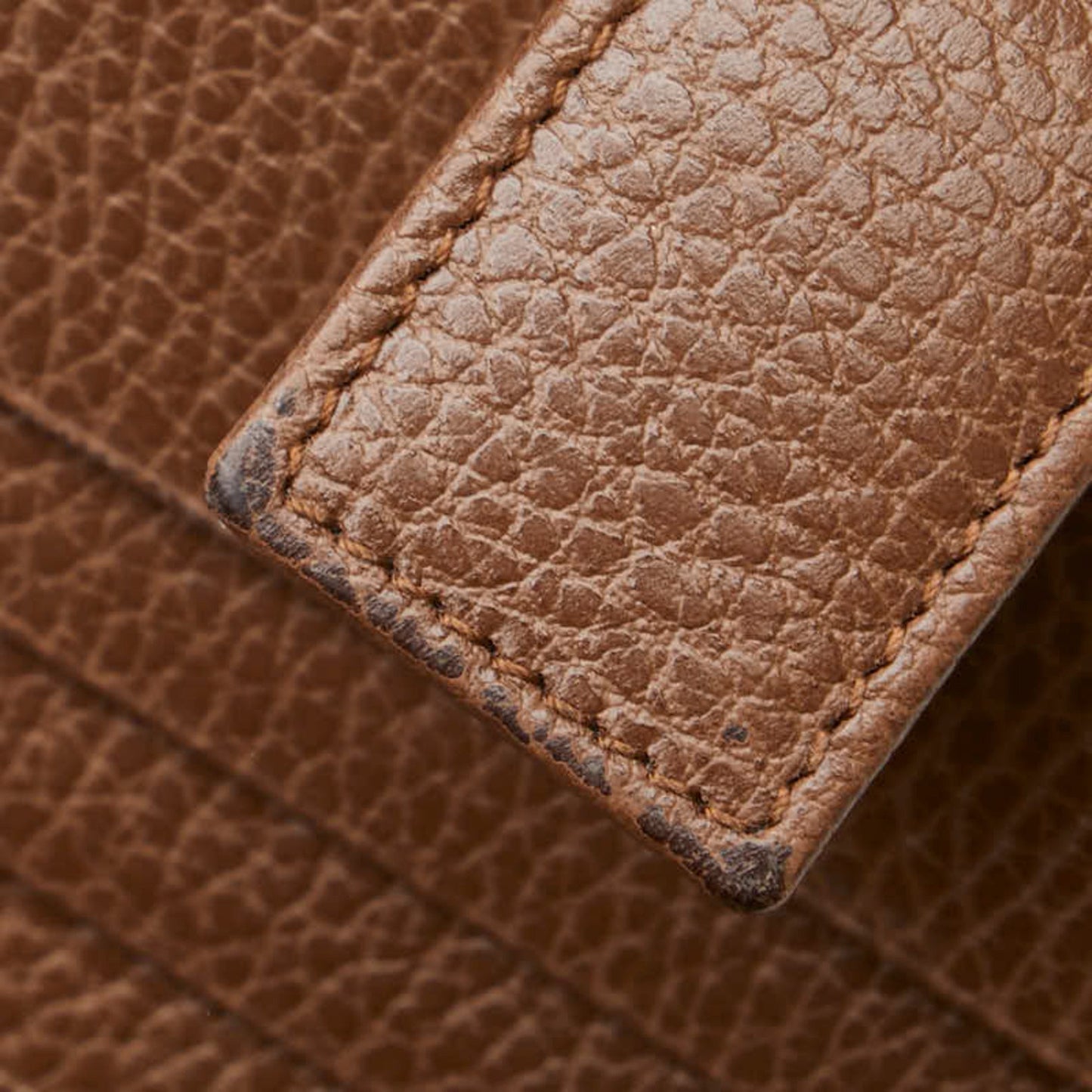 Gucci Beige Brown Canvas Leather Wallet (Bi-Fold) ( )