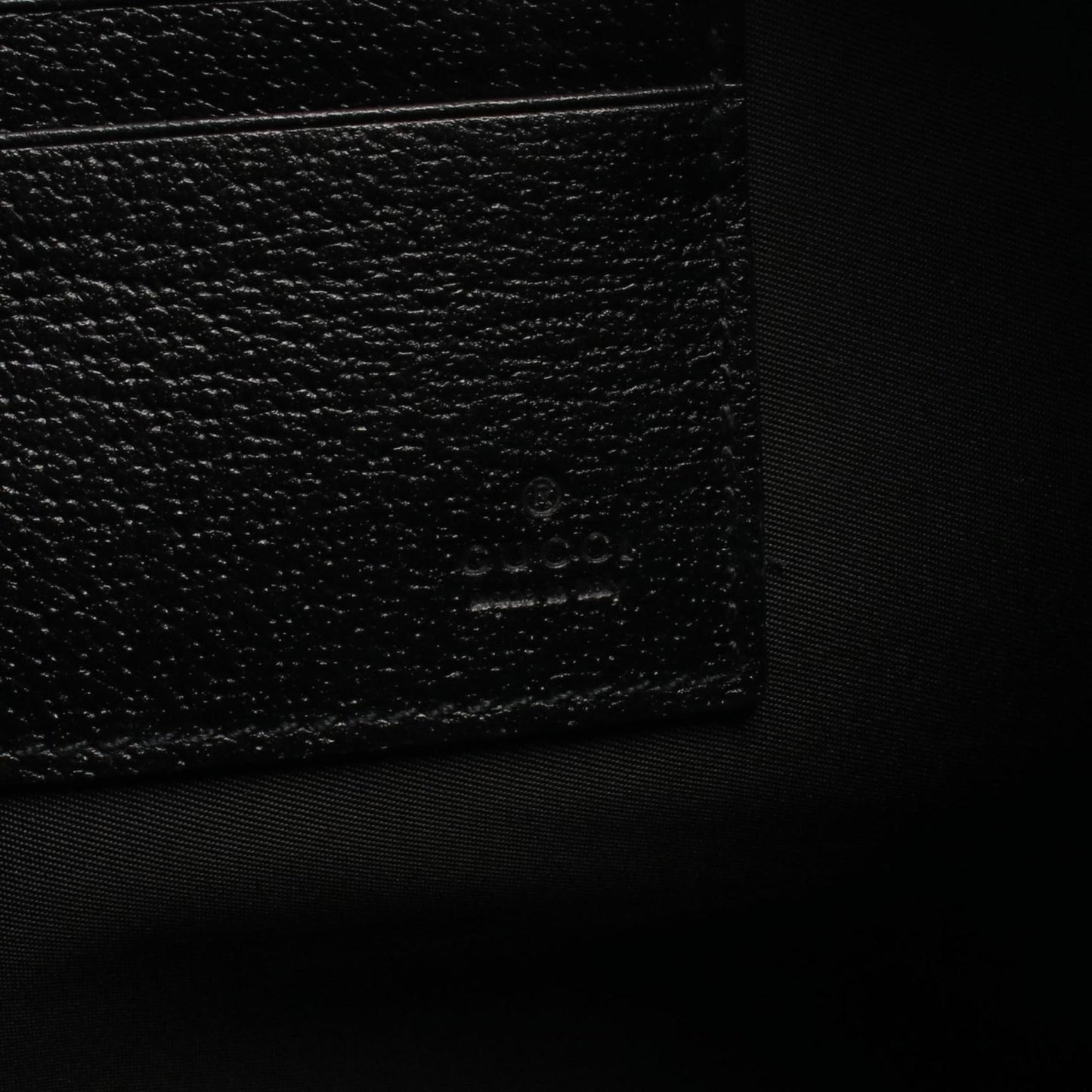 Gucci Black Nylon Canvas Leather Clutch Bag ( )