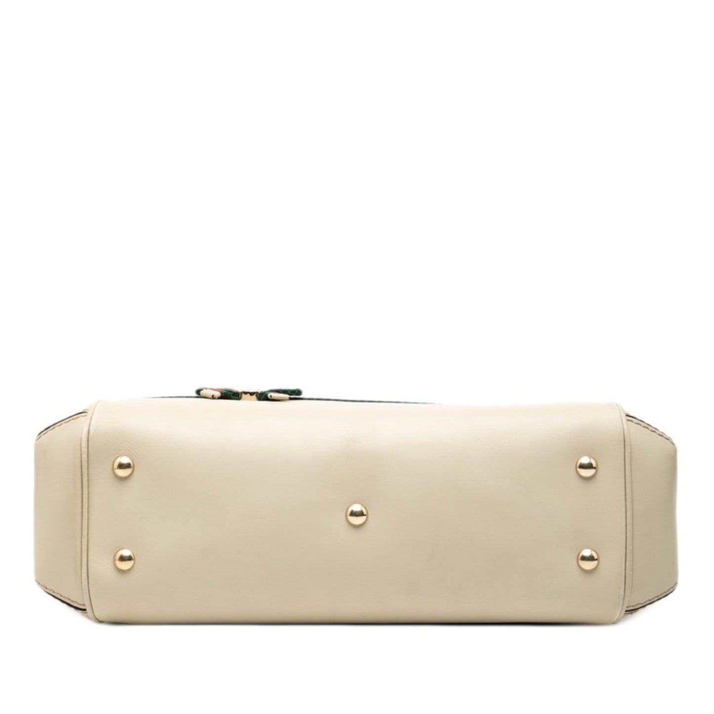 Gucci Gg Canvas Beige Ivory Leather Handbag Shoulder Bag ( )
