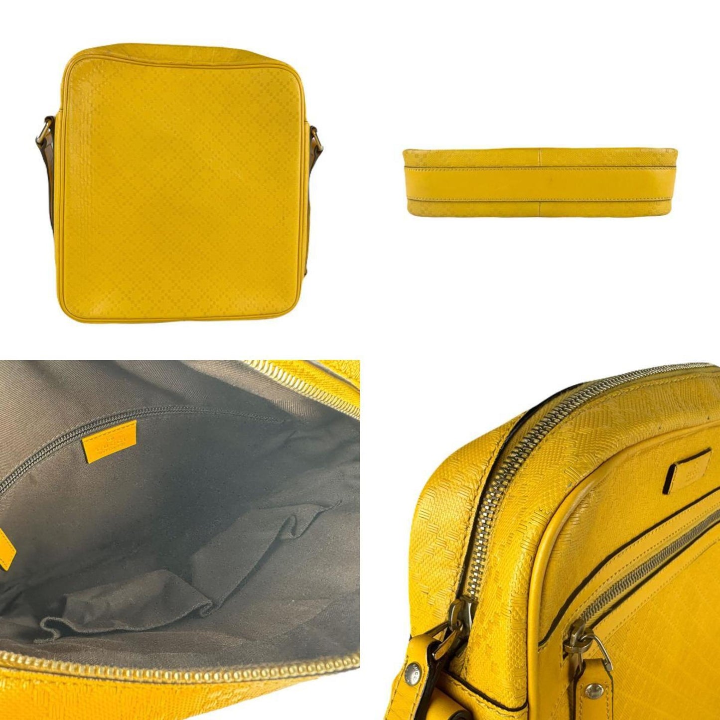 Gucci Yellow Leather Shoulder Bag ( )