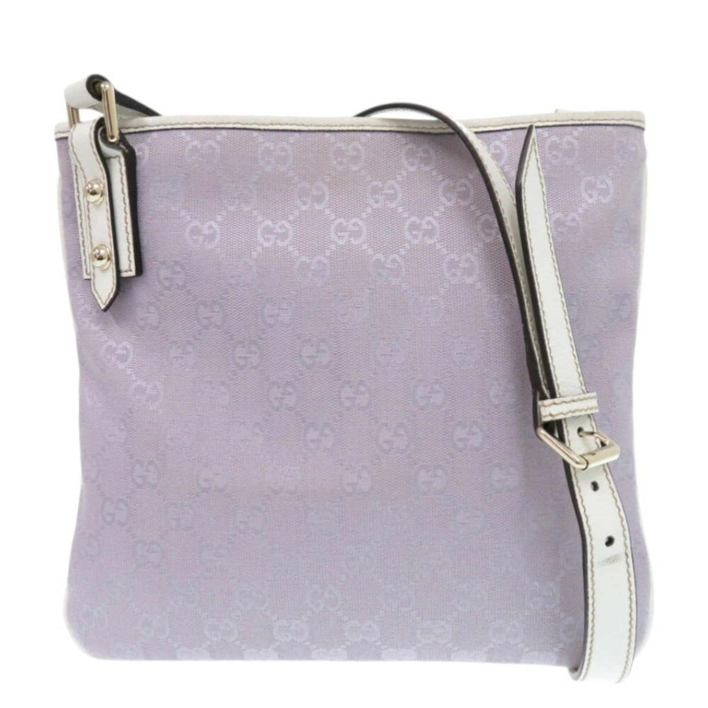 Gucci Gg Canvas Purple White Gg Canvas Shoulder Bag ( )