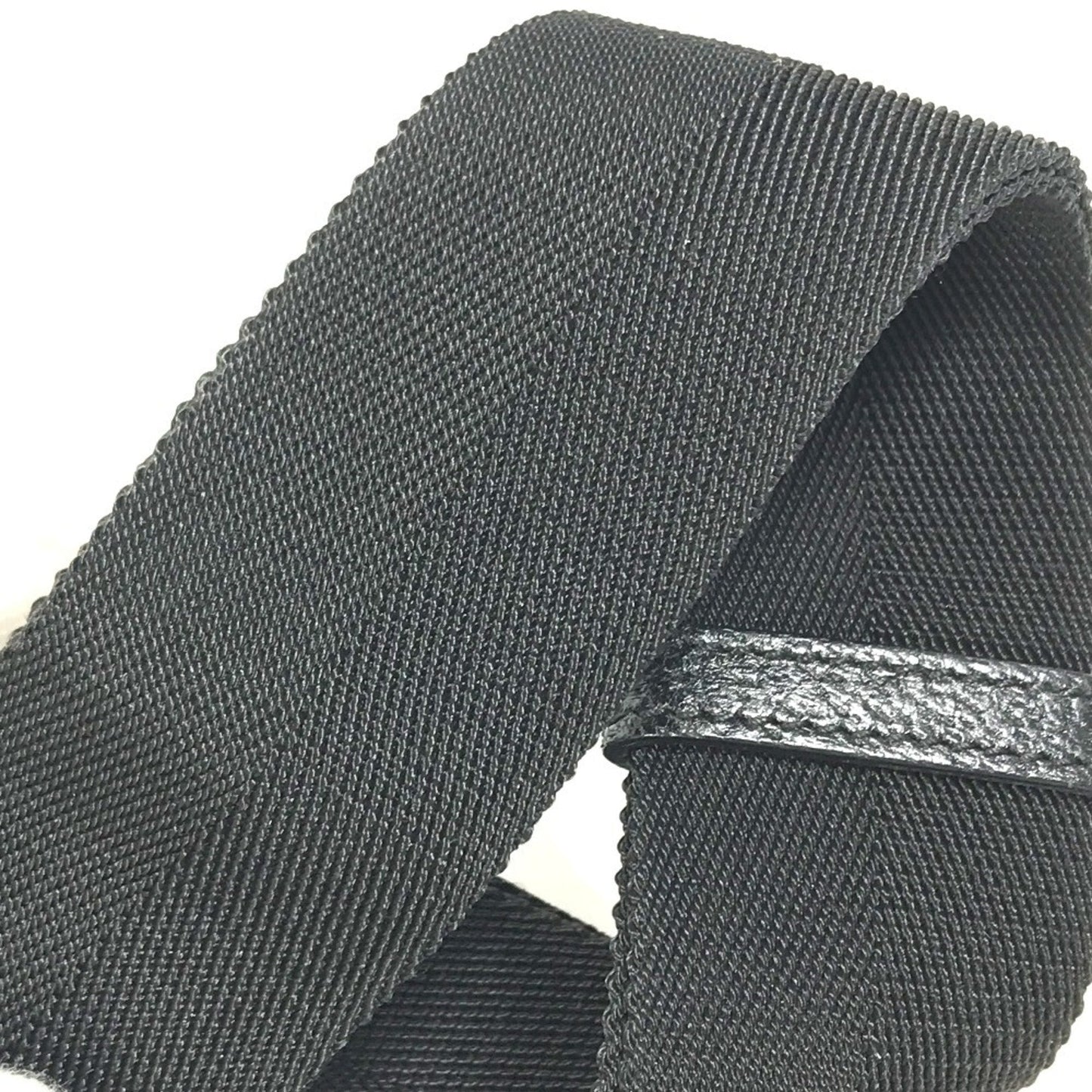 Gucci Black Gg Canvas Leather Fanny Pack ( )