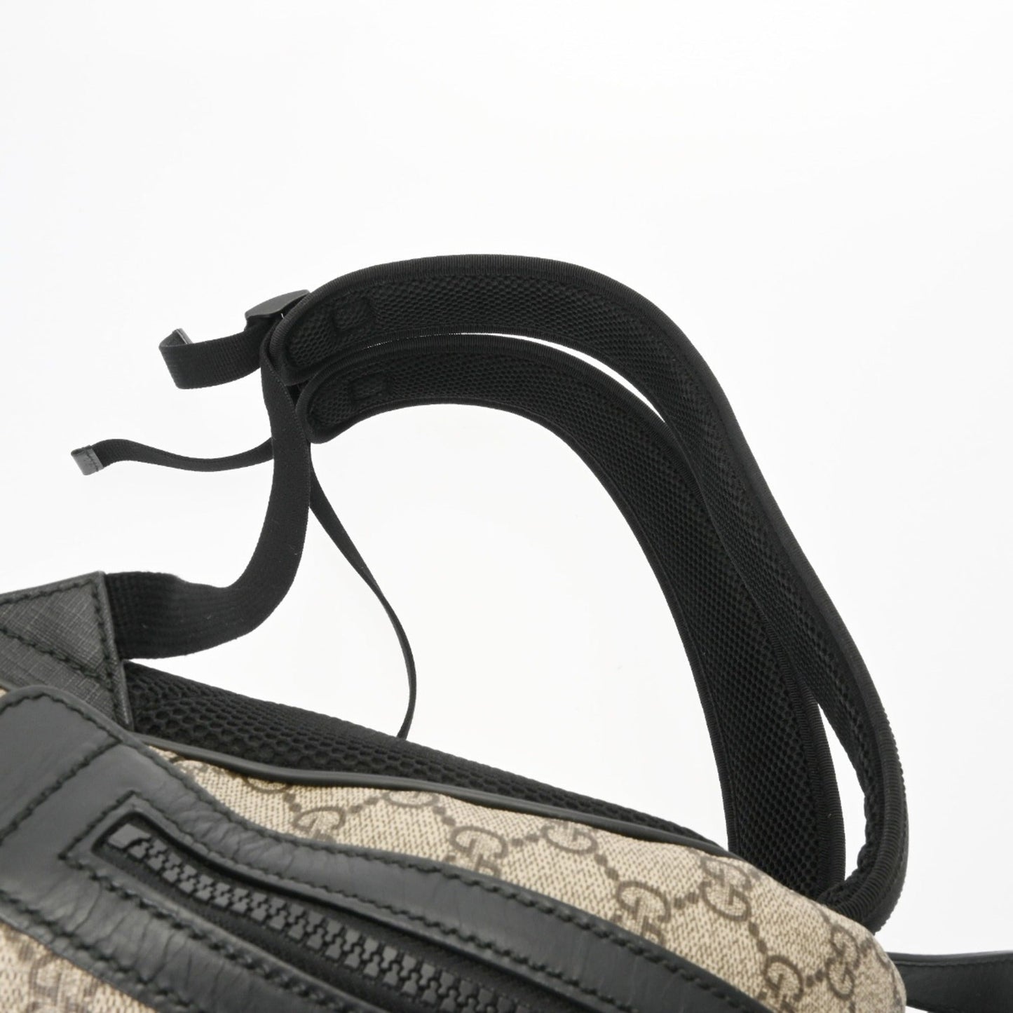 Gucci Beige Gg Supreme Canvas Leather Backpack ( )