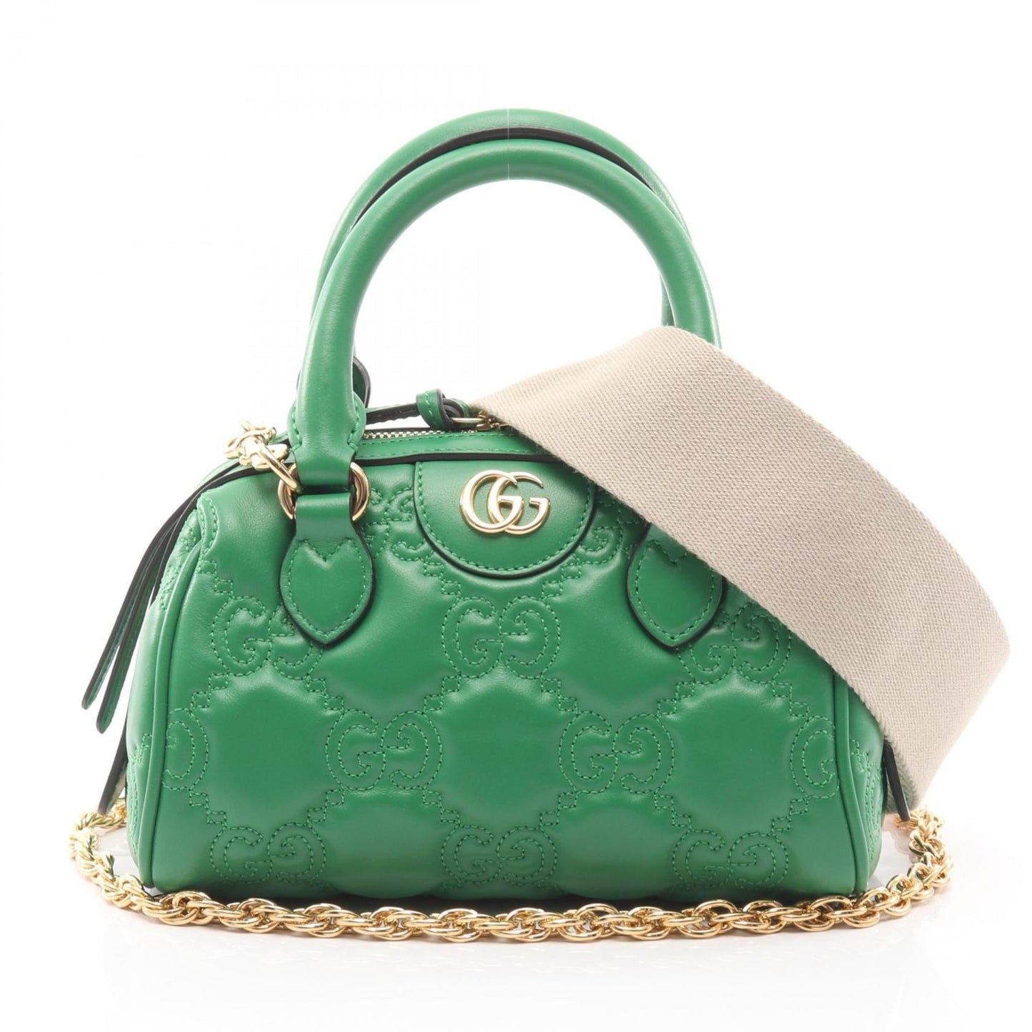 Gucci Green Leather Handbag ( )