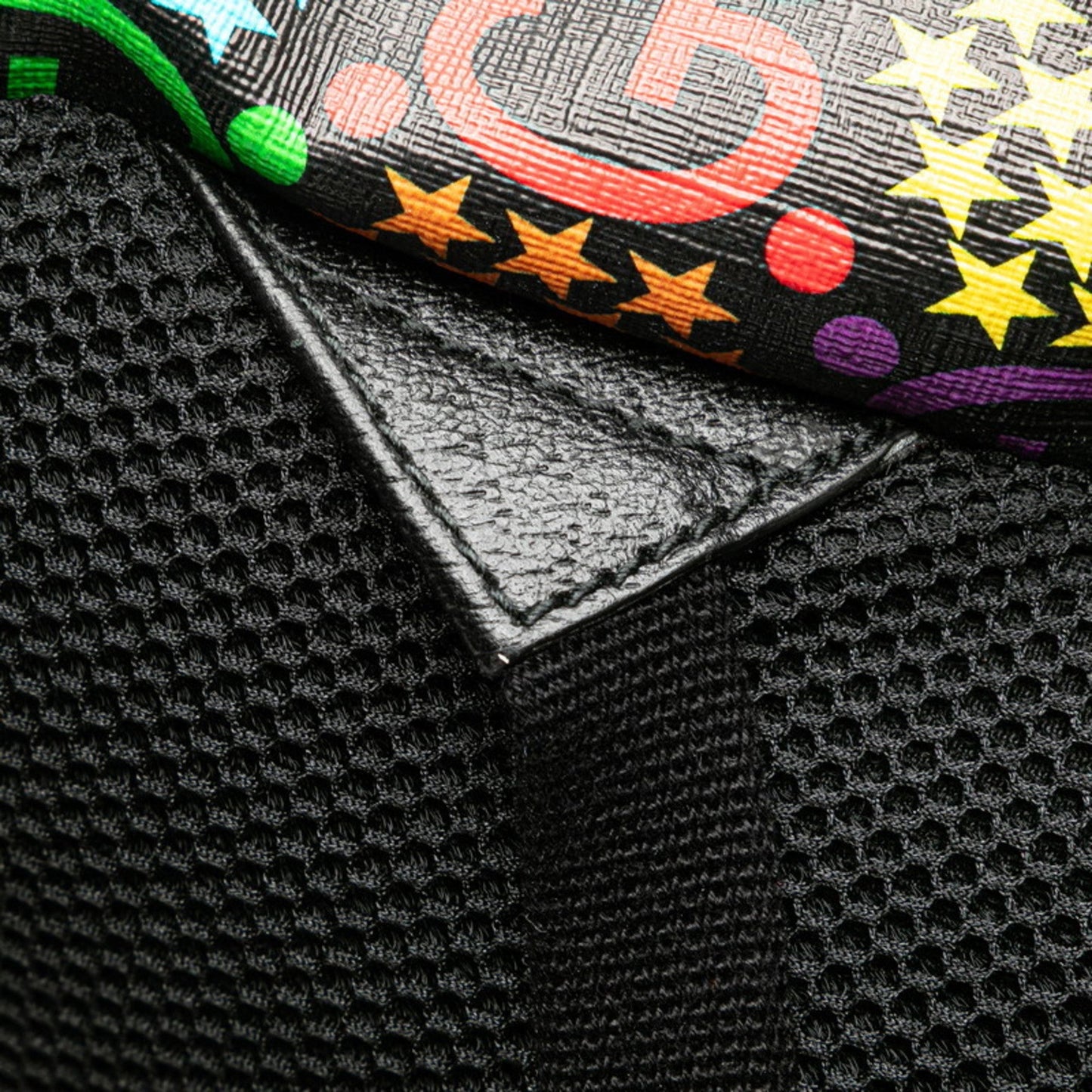 Gucci Black Multi-Color Pvc Leather Backpack ( )