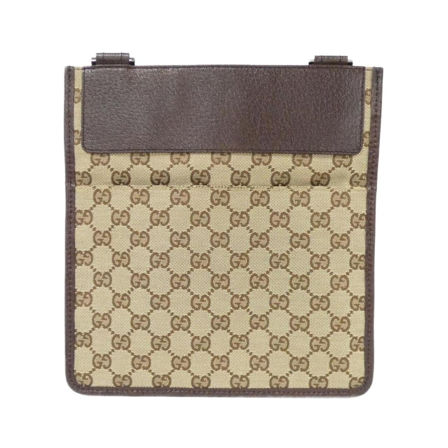 Gucci Beige Brown Gg Canvas Shoulder Bag ( )